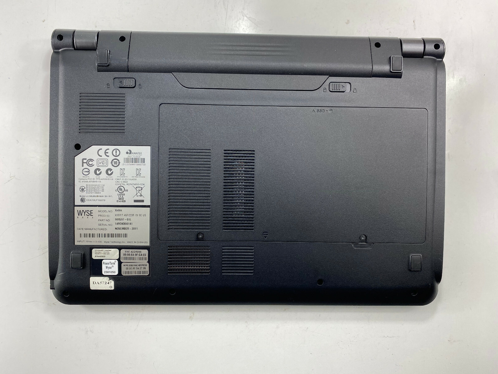 Wyse Xn0m AMD G-T56N 1.65 GHz 4 GB RAM 250 GB HDD Win10 Pro AU01-03