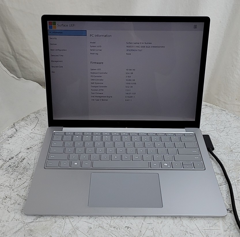 MICROSOFT 2033 Surface Laptop 6 For Business Ultra 7 165H 32GB 512GB SEE NOTES