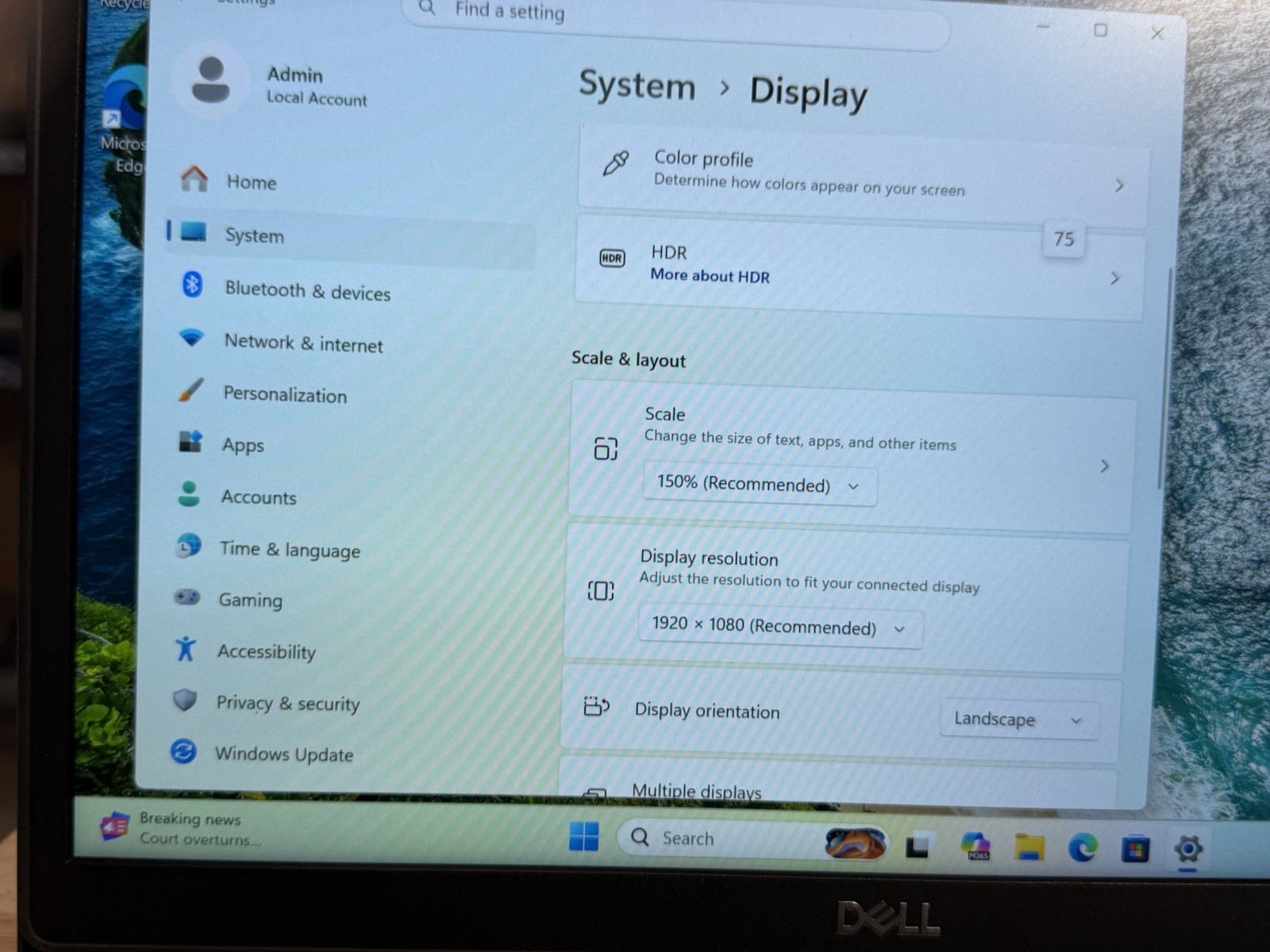 Dell Latitude 7490 Core I5-8350U 256GB SSD 8GB RAM Win11 Pro Laptop