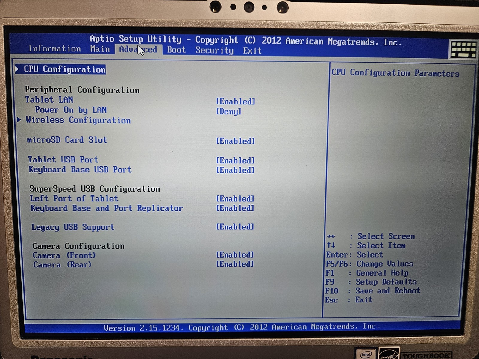 Panasonic Toughbook CF33 Intel I5 7600U 16GB RAM Win11 Pro, No SSD, 0% Batt Life