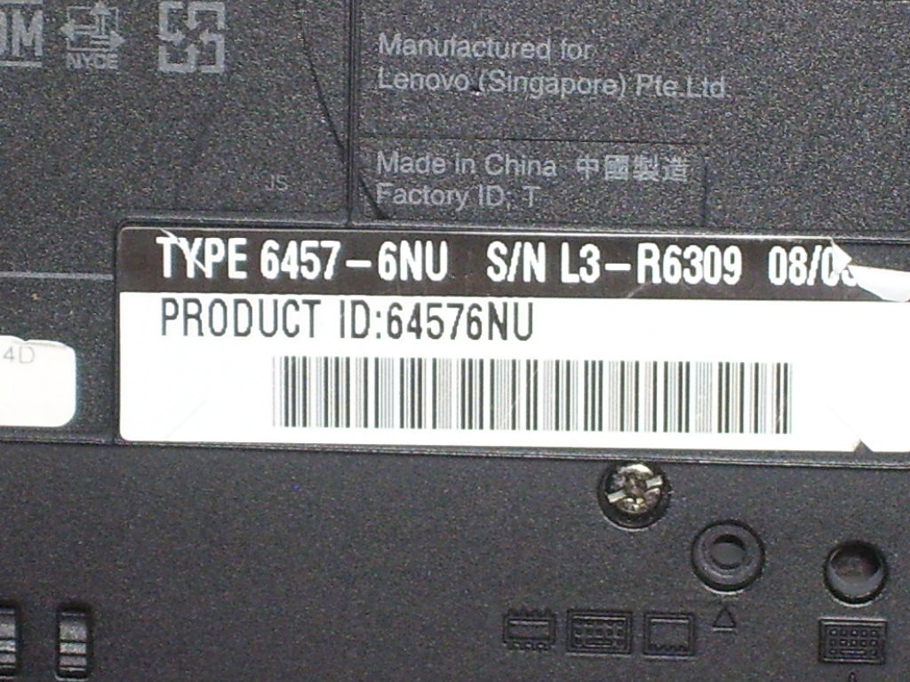 IBM Lenovo ThinkPad T61 15″ Widescreen, Windows 11 x64, 240GB SSD, 8GB RAM, 2GHz