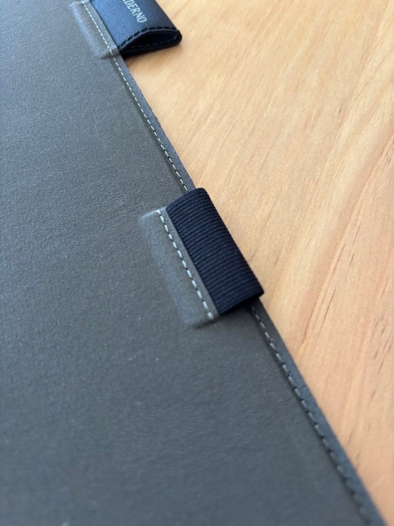 QUADERNO A4 Genuine Fabric Case Navy Tag Design for Latest Model