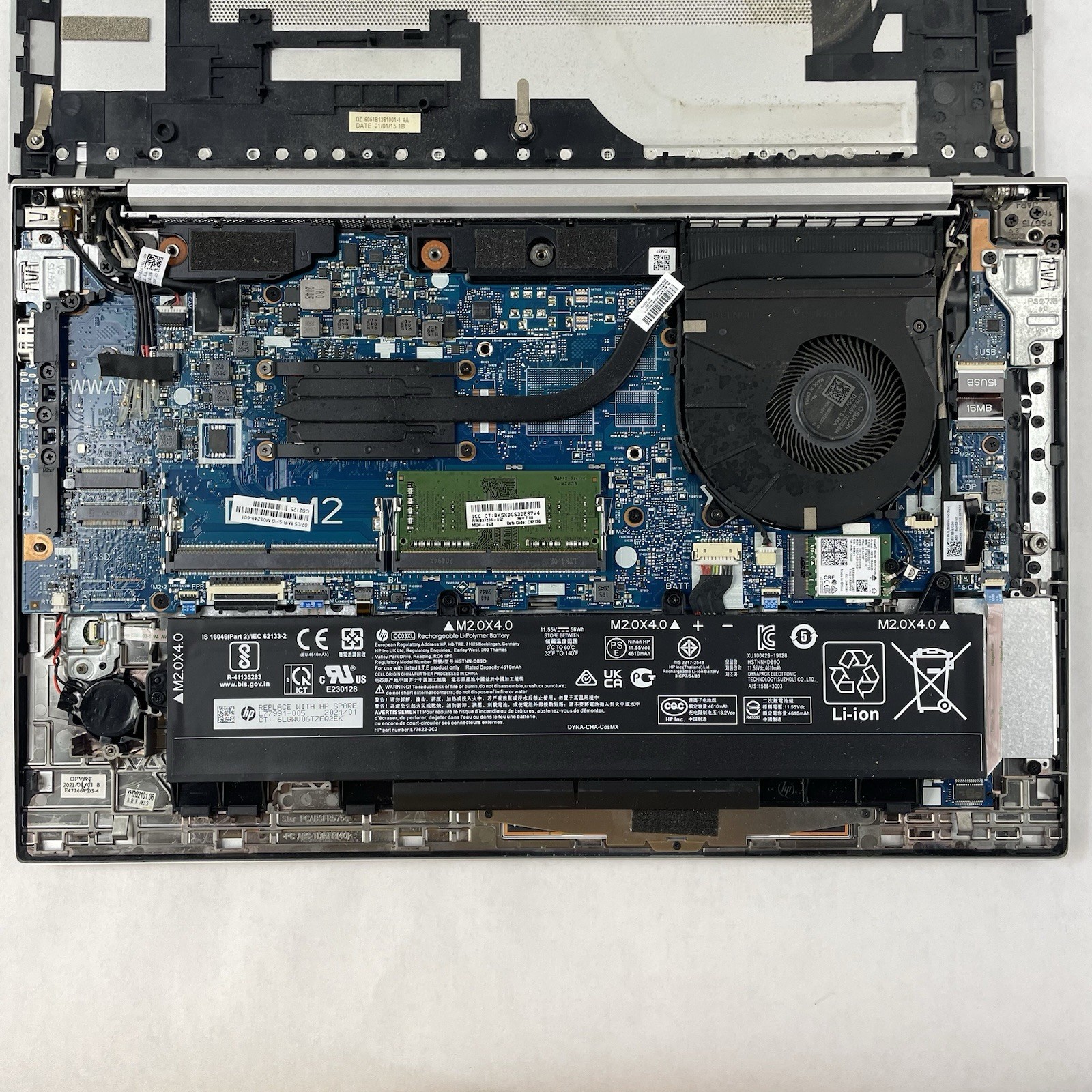 HP EliteBook 850 G7 15.6″ i5-10310U 1.70 GHz 8 GB RAM No SSD/OS/AC