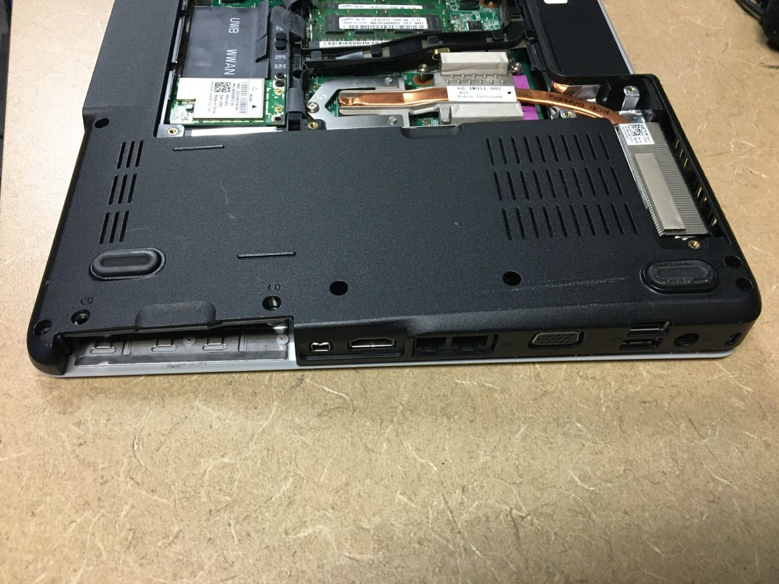 Used Dell Inspiron 1525 Palmtop, Bottom Case Assembly Motherboard Keyboard