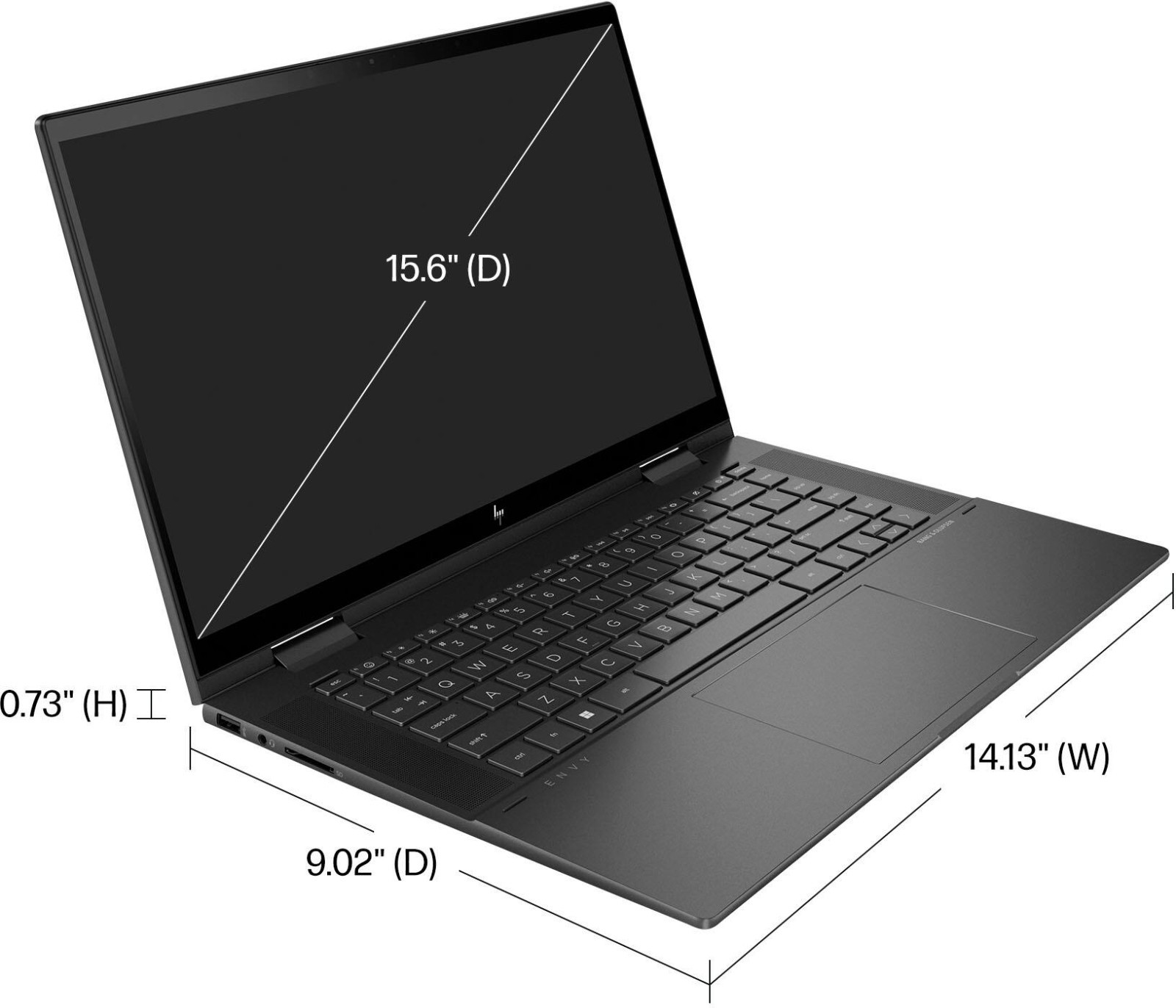 HP ENVY x360 15.6″ FHD Touch Ryzen 5 5625U 32GB RAM 1TB SSD B&O Audio W11 P/Read