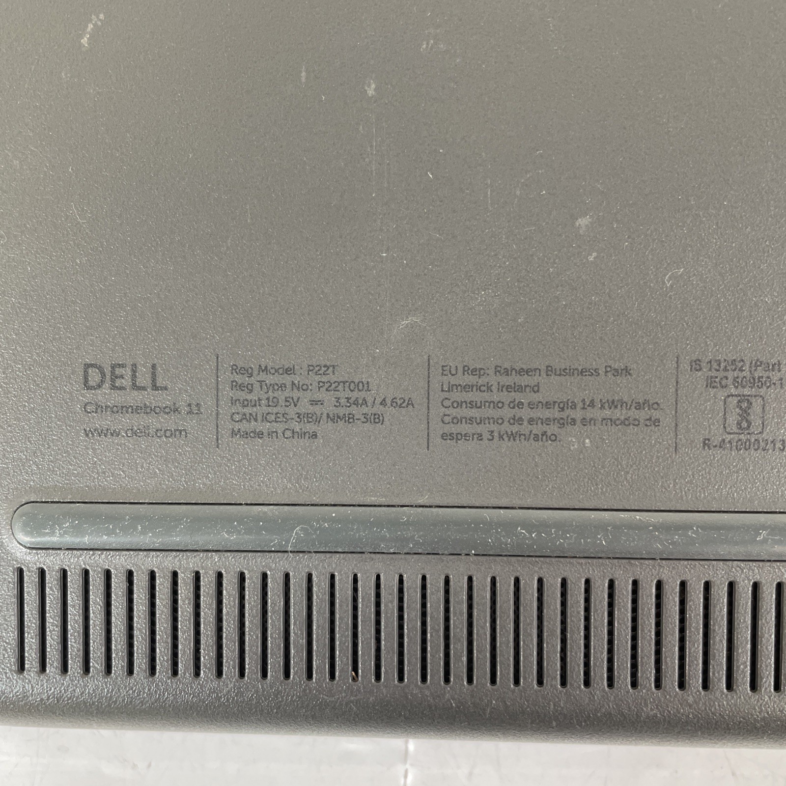 Dell Chromebook 11 3120 Laptop Intel Celeron N2840 2.58GHz 4GB RAM 16GB eMMC SSD