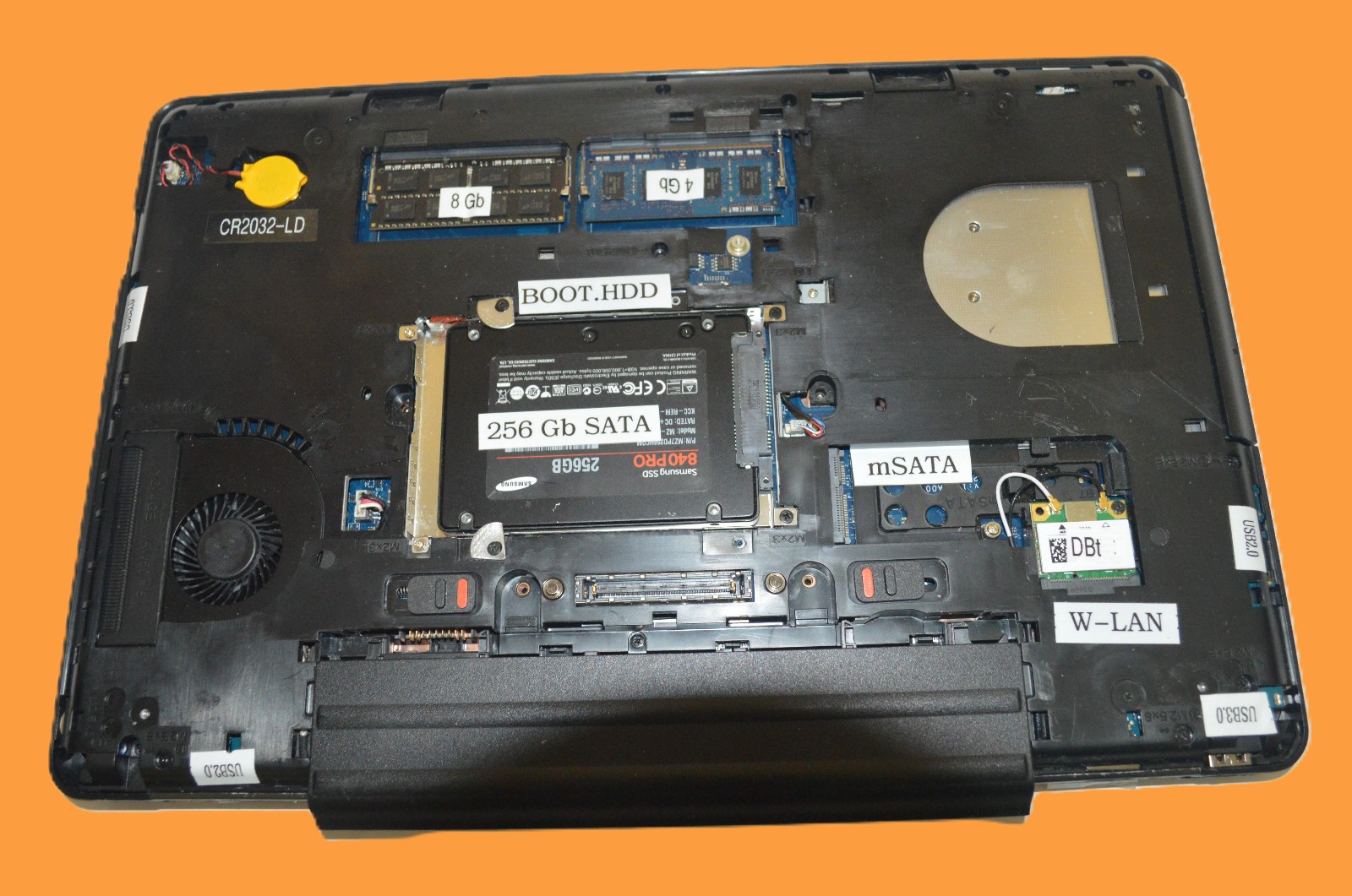 Dell Latitude E5540:15.6″,Wn11Pro,i5-4310U@2Ghz,12Gb RAM, 256Gb SSD,USB,WiFi,Bt
