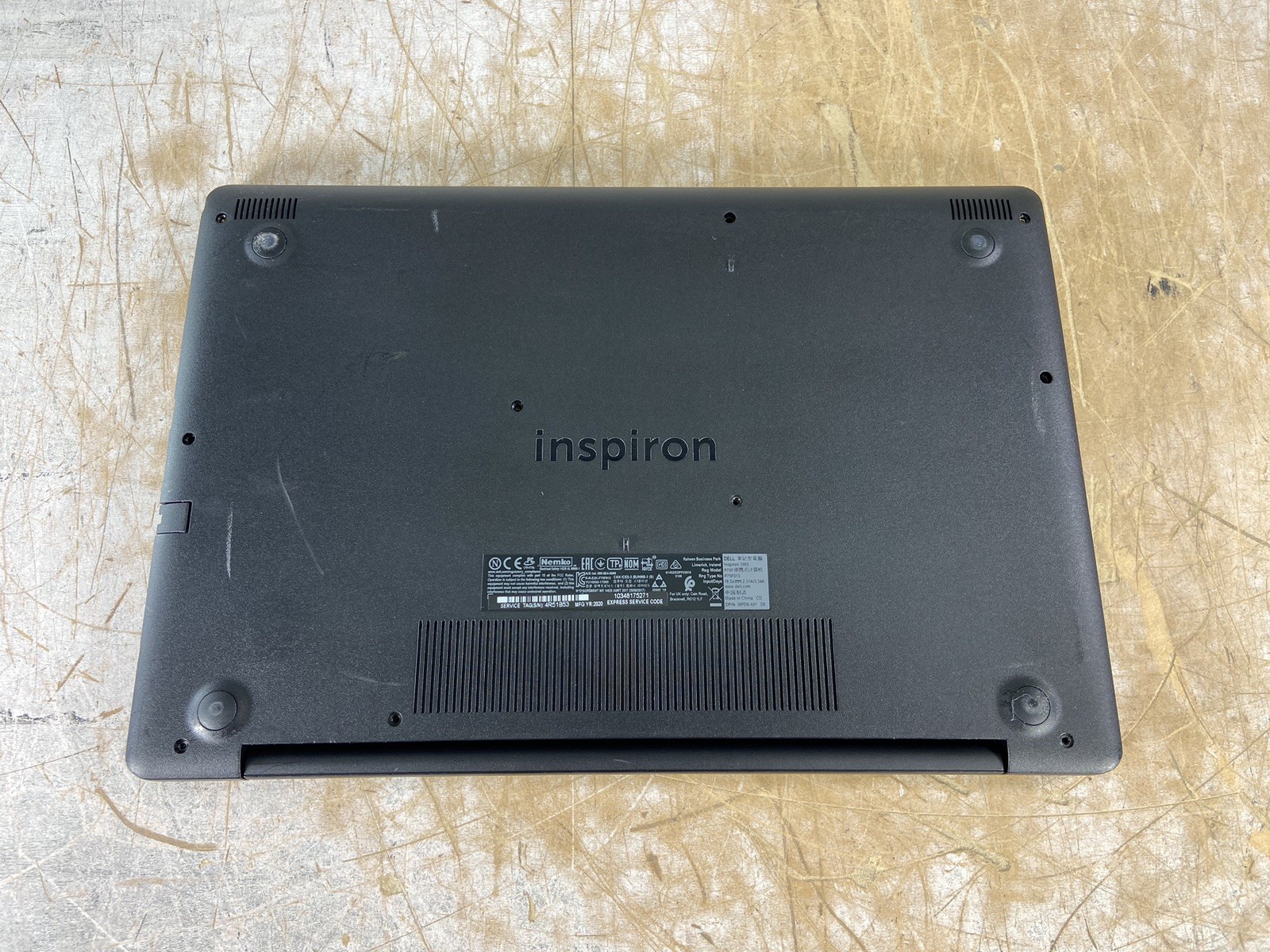 DELL INSPIRON 3593 i3-1005G1 @ 1.20GHz, 16GB RAM, NO HDD/OS – (FOR PARTS)