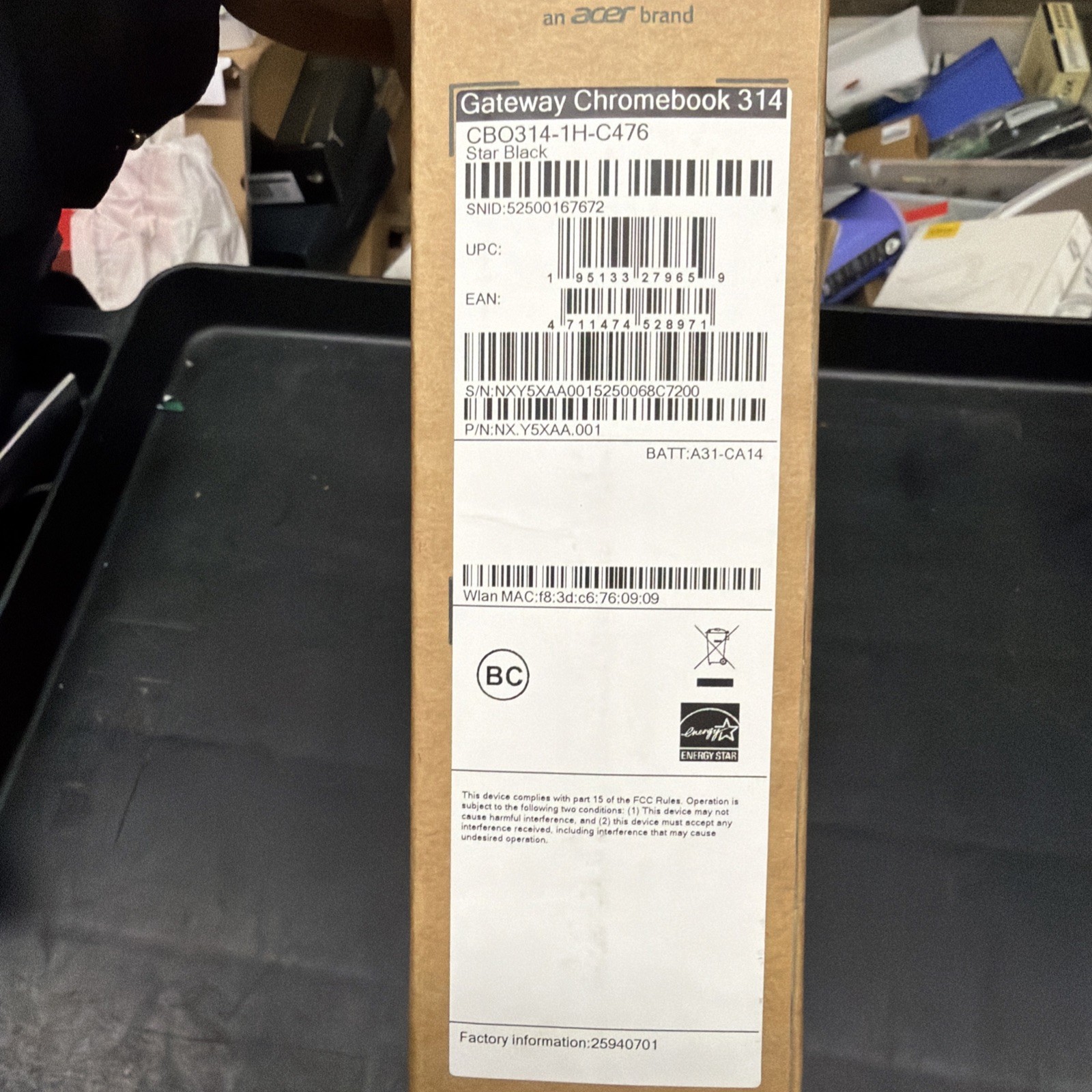 Acer Gateway Chromebook 314 CBO314-1H-C4CU 14″
