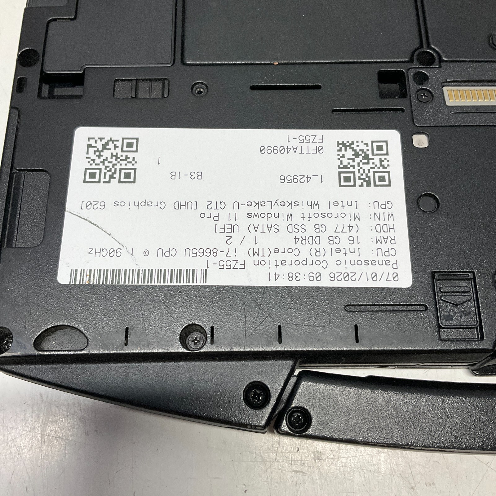 Panasonic FZ-55 Toughbook MK1 i7 Touchsceen 16GB 512GB SSD Windows 11 Pro Laptop