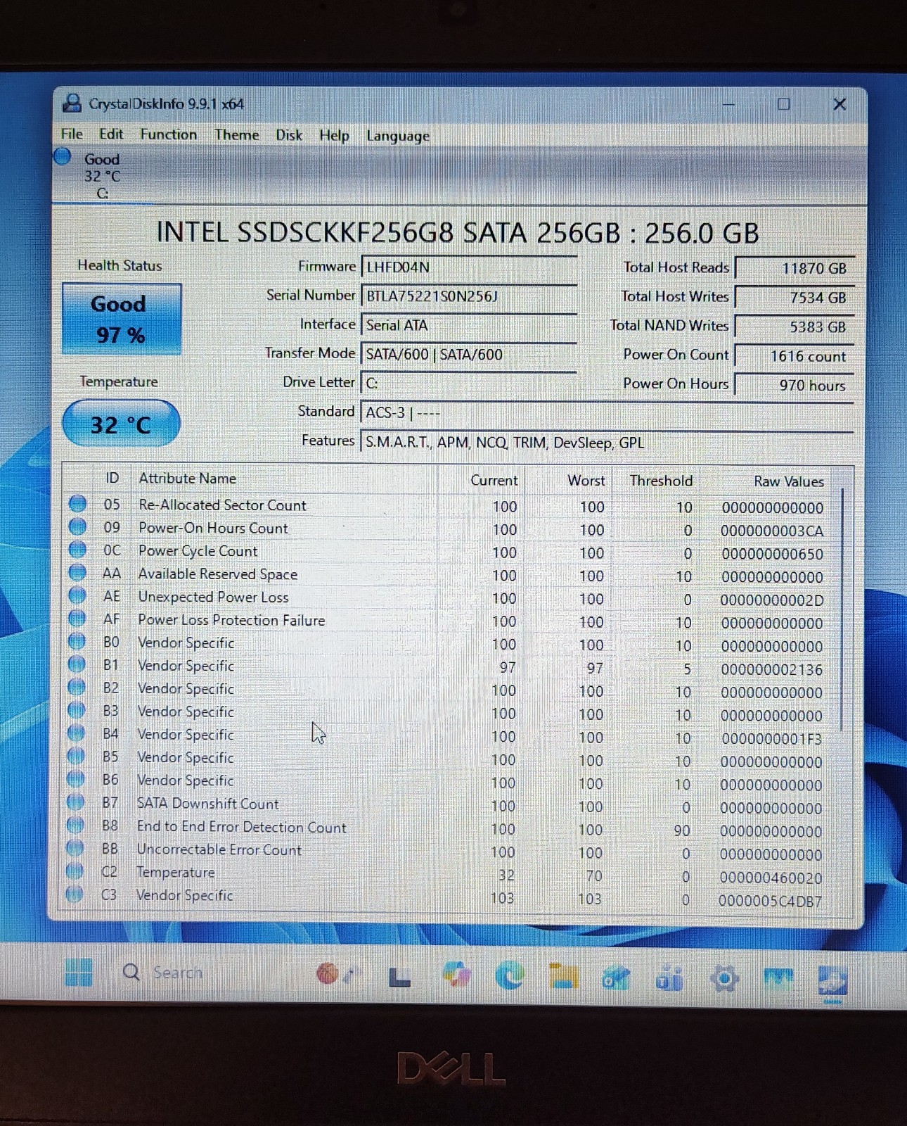 Dell 14″ Latitude 5490 FHD Laptop i5-8350U 8GB 256GB SSD W11 Pro NVIDIA GeForce