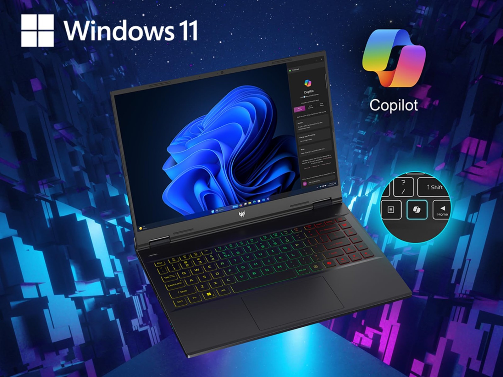 acer Predator Helios Neo 14 Gaming Laptop | 14.5″ WQXGA IPS 120Hz Display | AI-P