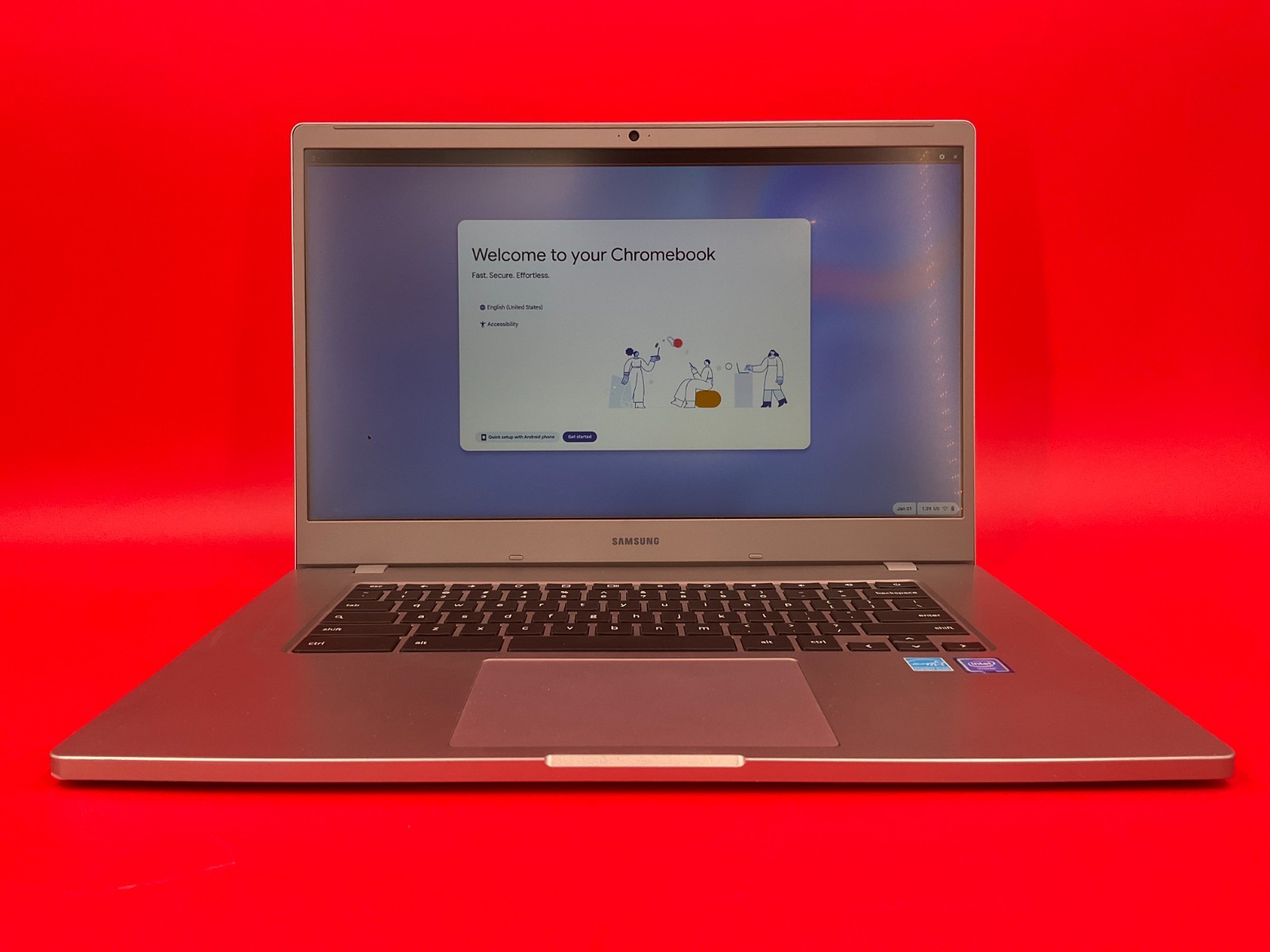 Samsung Chromebook 4+ N4000 4GB 64GB BT4 15.6F platinum titan XE350XBA-K02US
