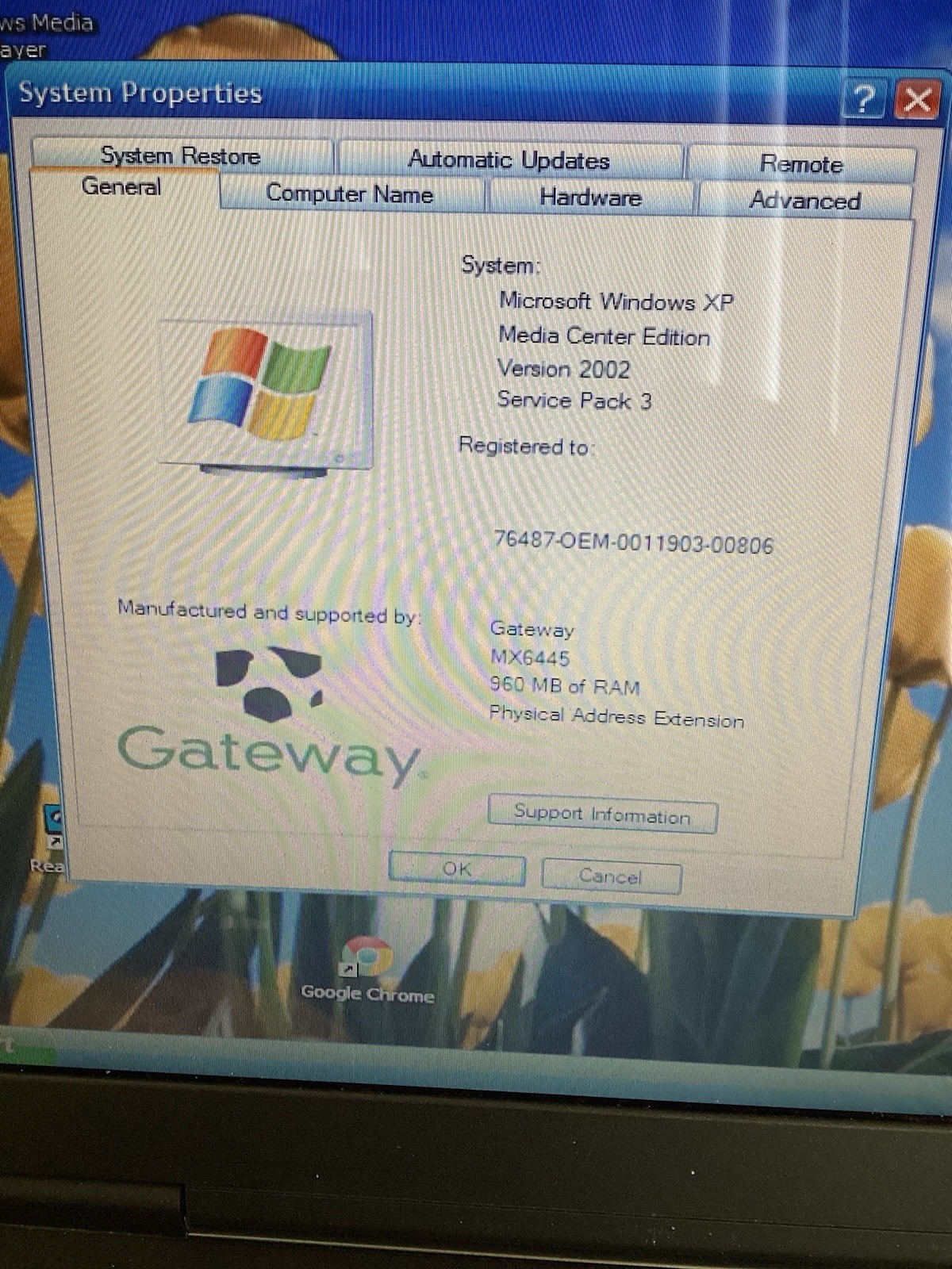 Gateway MA3 MX6445 15.4 AMD Turion 64 1.6GHz 1GB RAM 110GB SSD Includes Case
