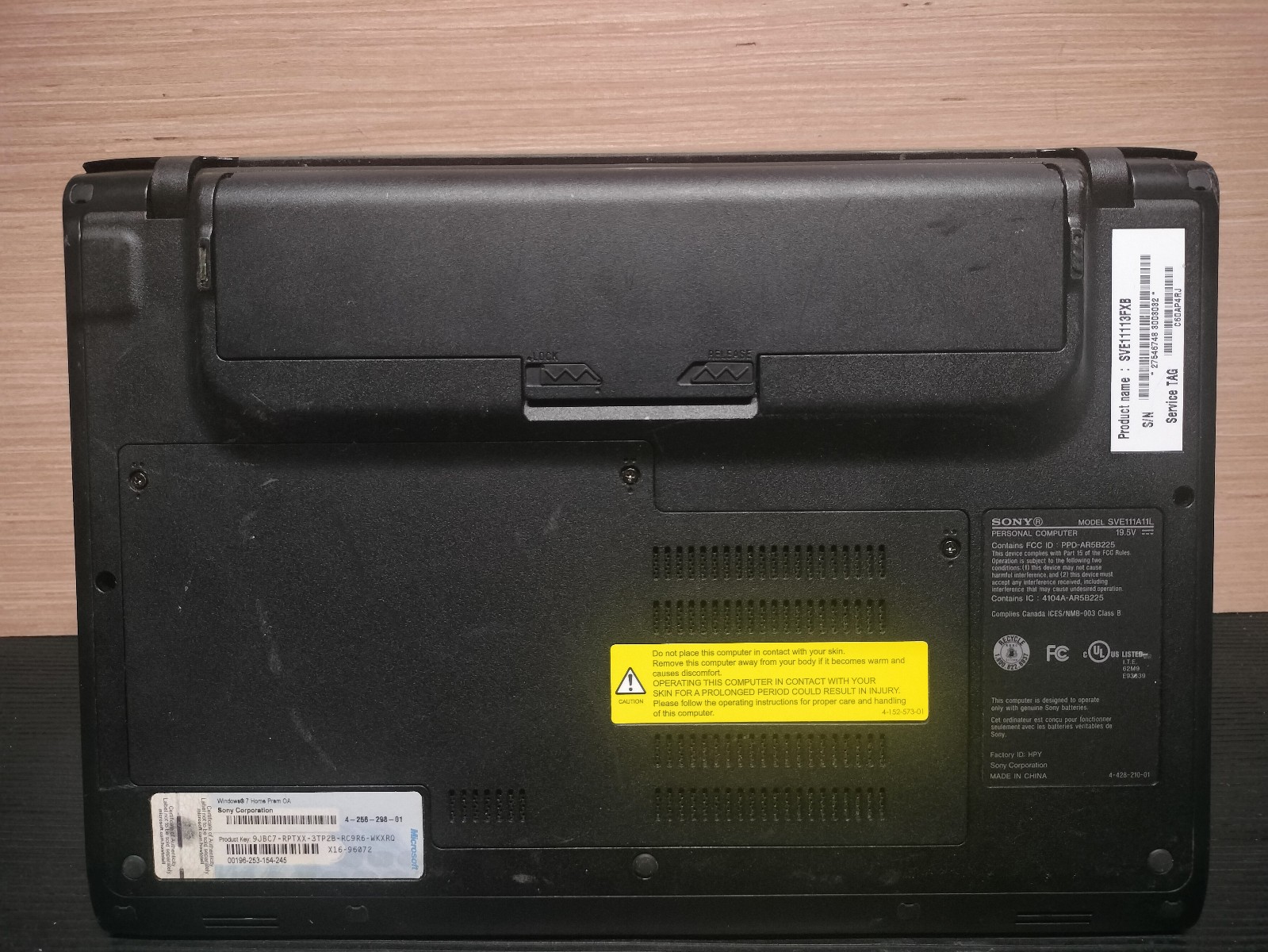 Sony VAIO E Series SVE111A11L 4GB RAM