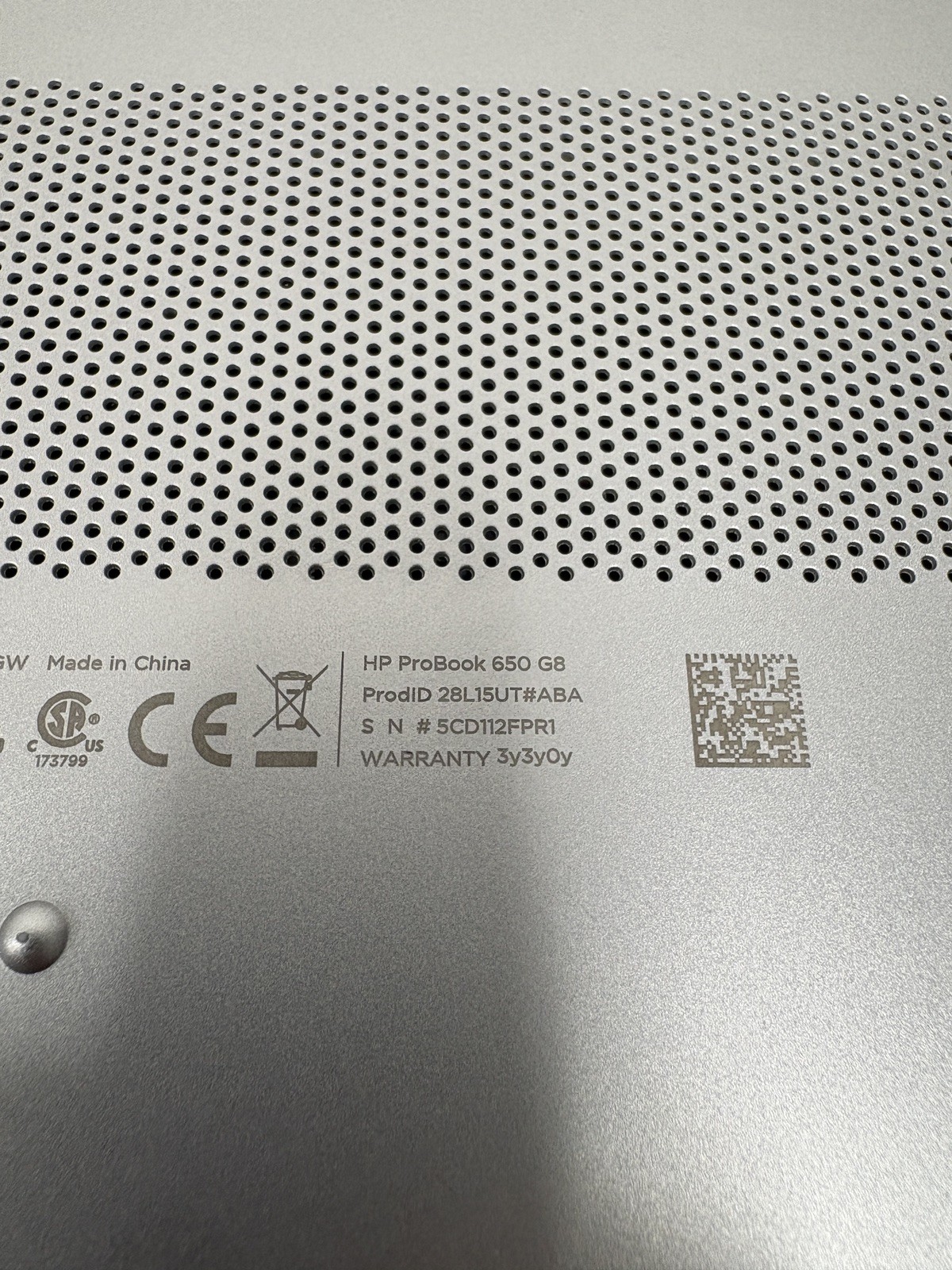 HP PROBOOK 650 G8 | CORE i5-1135G7 2.40GHZ | 256GB SSD | 16GB RAM | Win 11 Pro