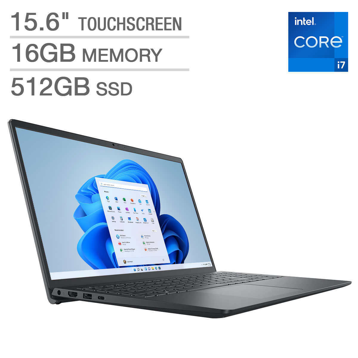 NEW Dell Inspiron 15.6″ Touchscreen Laptop i3530-7050BLK-PUS 16GB RAM 512GB SSD