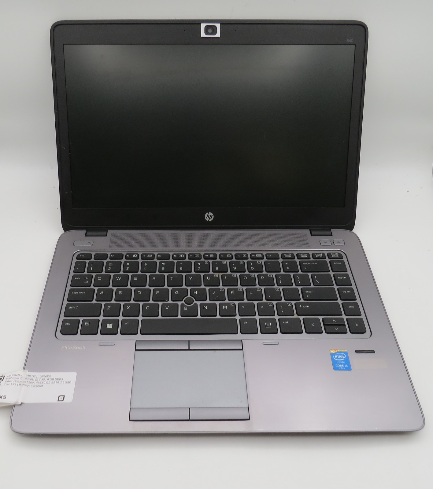 HP Elitebook 840 G2 | i5-5300U @ 2.3 | 8GB DDR3 | 465GB SSD | 14″ | No OS