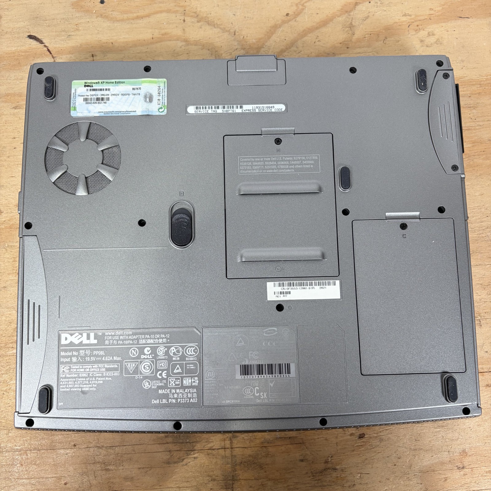 Dell Inspiron 1150 PP08L 14″ Laptop Intel Celeron 2.60Ghz w/ 512MB CD-RW No HDD