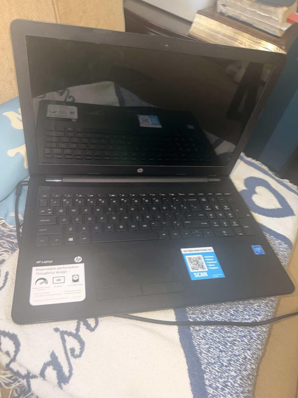 HP Laptop 15-bs2xx Intel Celeron N 1.1GHz 15-inch Laptop with 4GB RAM and No HDD