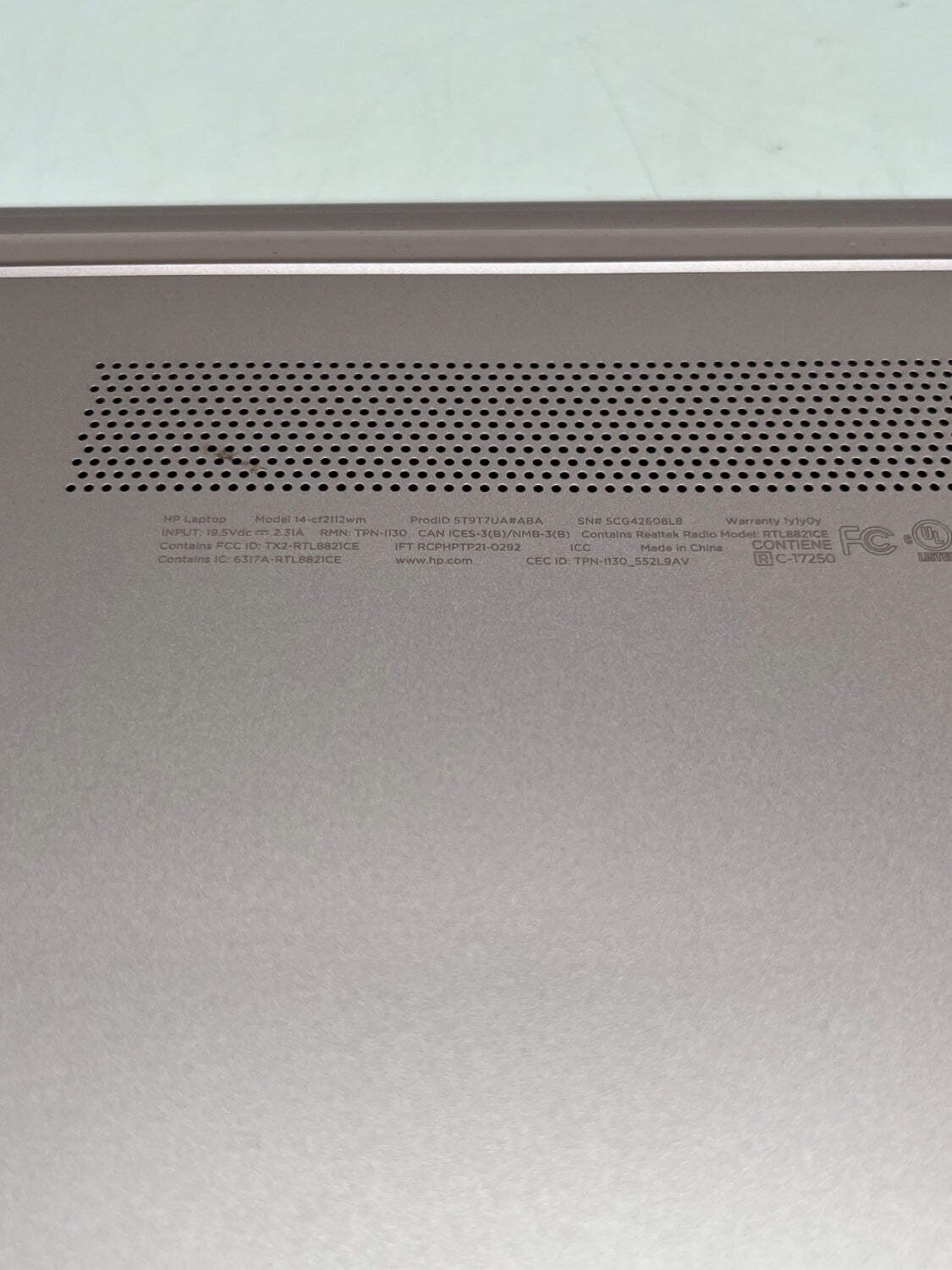 HP Celeron HP 14-CF2112WM 14″ Celeron N4120 1.1GHz 4GB RAM 64GB SSD