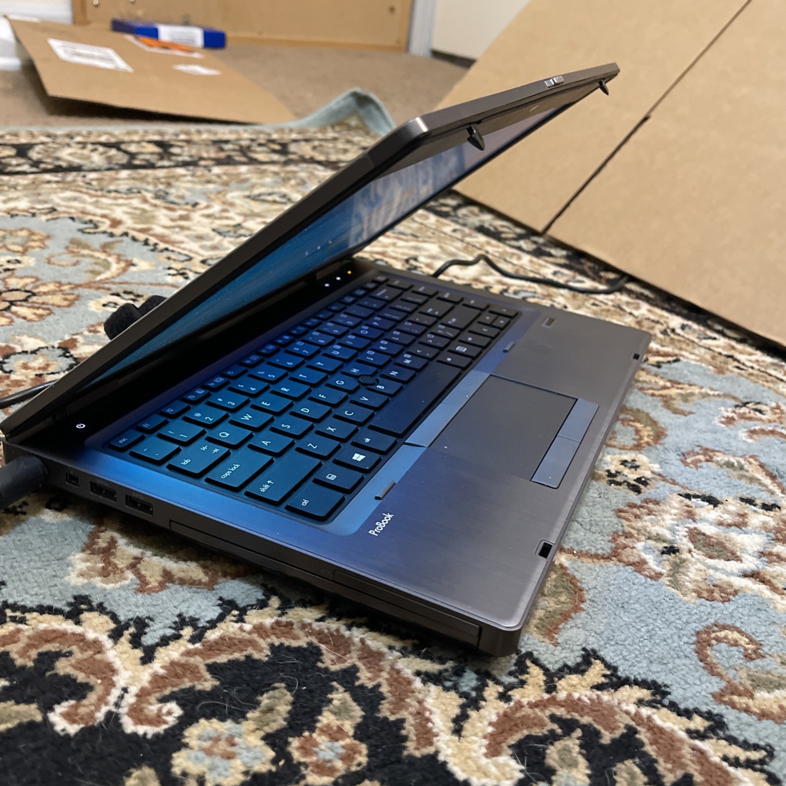 HP ProBook 6475b 14” Windows 7 Laptop AMD A8, 4gb, 120gb SSD, DVD, No Battery
