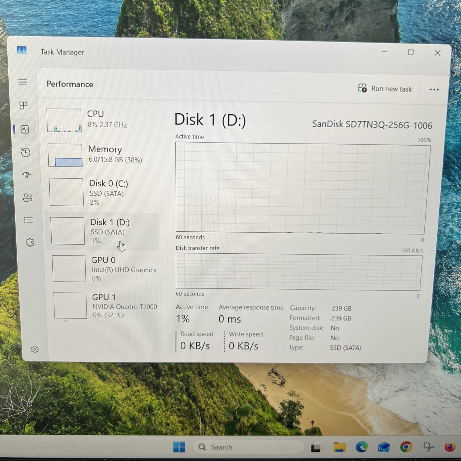 Dell Precision 5550 I7-10750H @ 2.60GHZ 512GB SSD 16GB Ram Windows 11 Pro