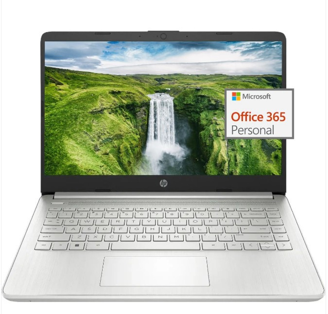 HP 14 Ultra Light Laptop for Students, Quad-Core Intel N4120, 8GB RAM, 192GB…