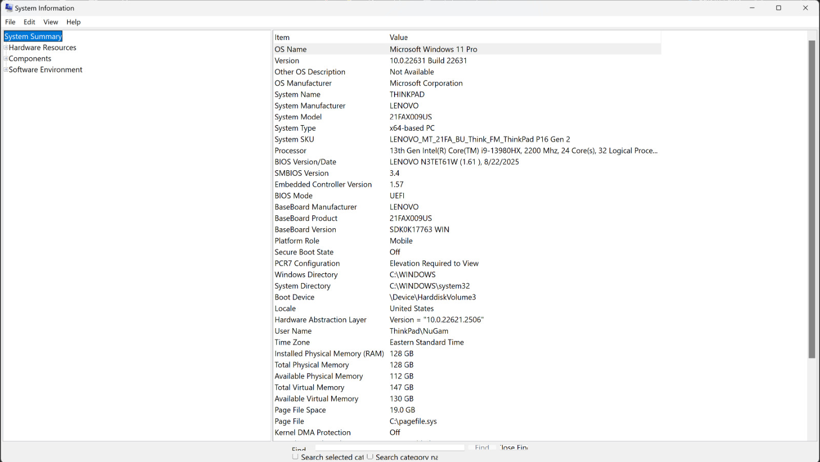 Lenovo ThinkPad P16 Gen2 4K+ i9-13980HX 24C ✓128GB RAM ✓3TB SSD ✓RTX 4000ADA