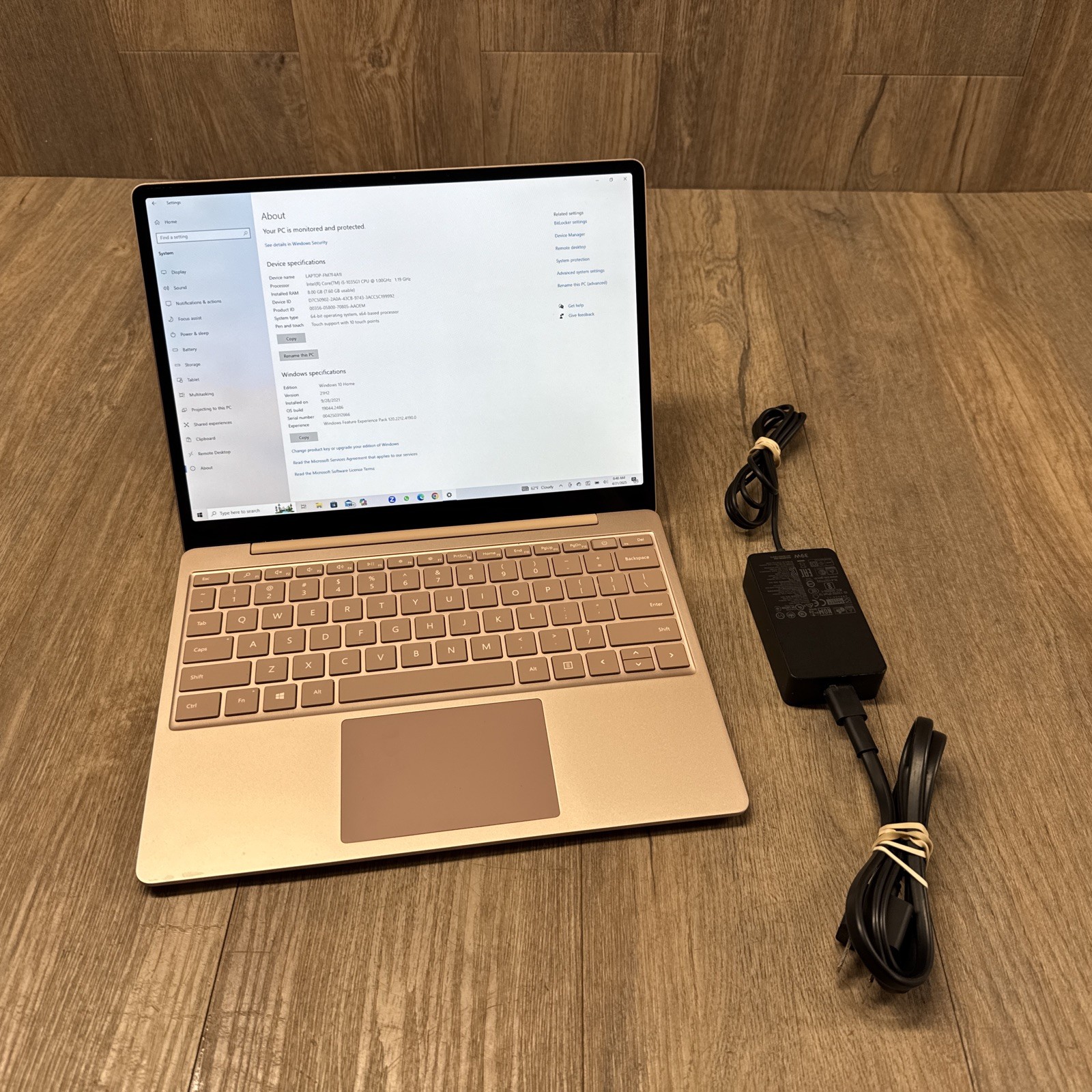 Microsoft Surface Laptop Go 1943 12.4″TOUCH i5-1035G1 1GHz 8GB 128GB Win 10