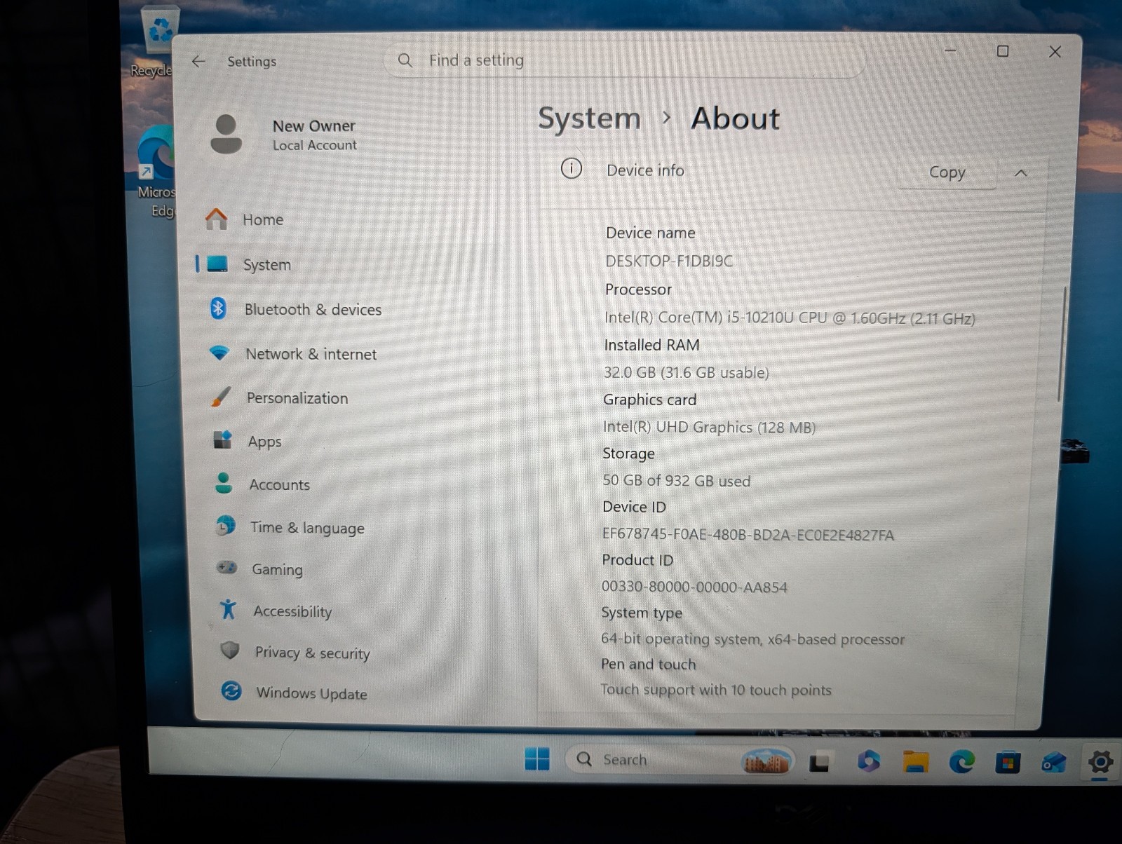 10th Gen-TouchScreen DELL Latitude Laptop PC: Intel i5! 32GB RAM! 1TB NVME SSD!