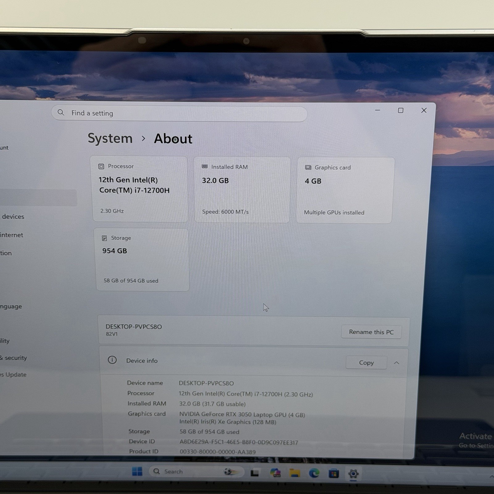 Lenovo Slim 7 Pro X 14.5″ 3K Touch Core i7-12700H 32GB 1TB SSD RTX 3050 W11 Pro
