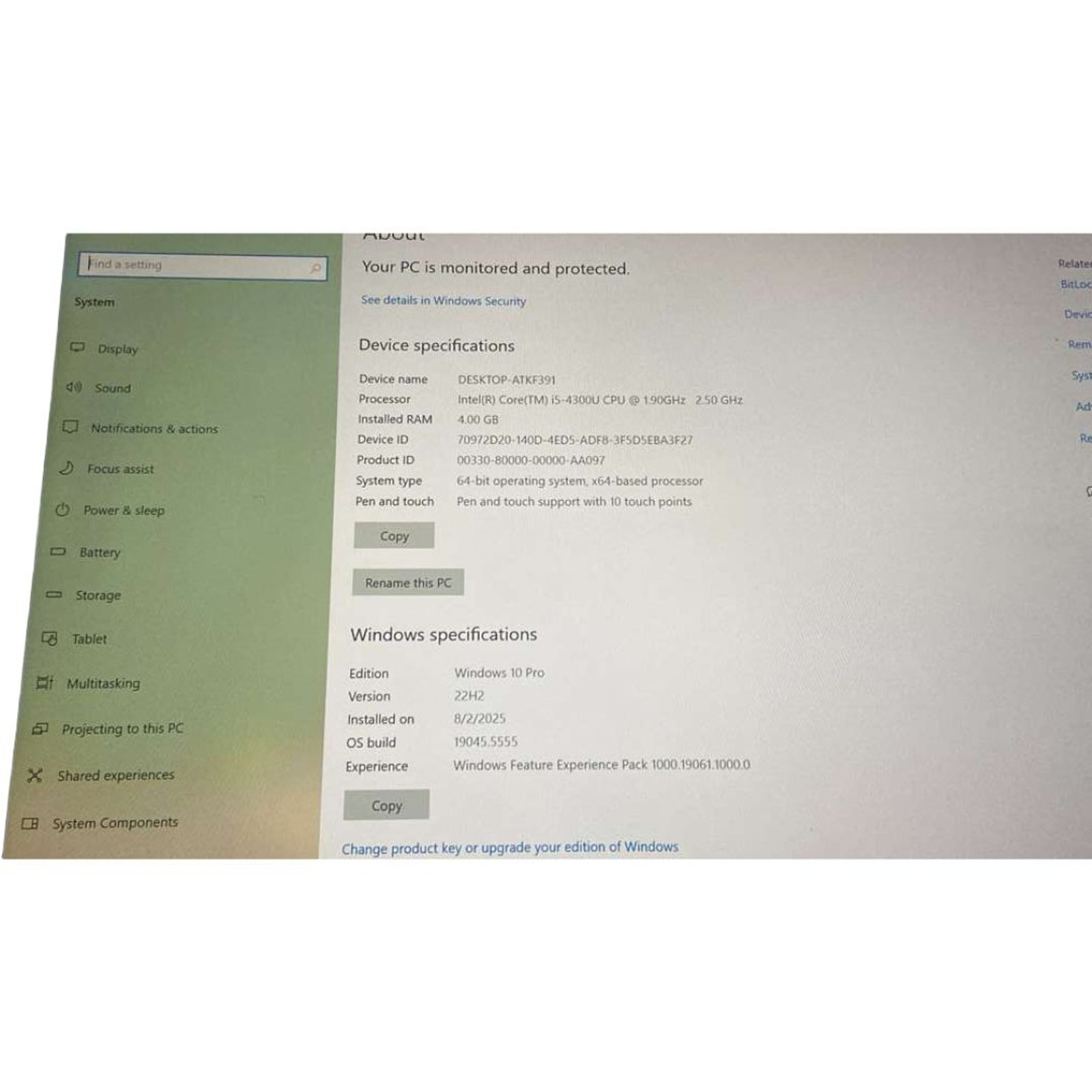 Microsoft Surface Pro 3 12″ Laptop i5-4300U 2.5GHz 4GB 128GB SSD Win Tablet PC