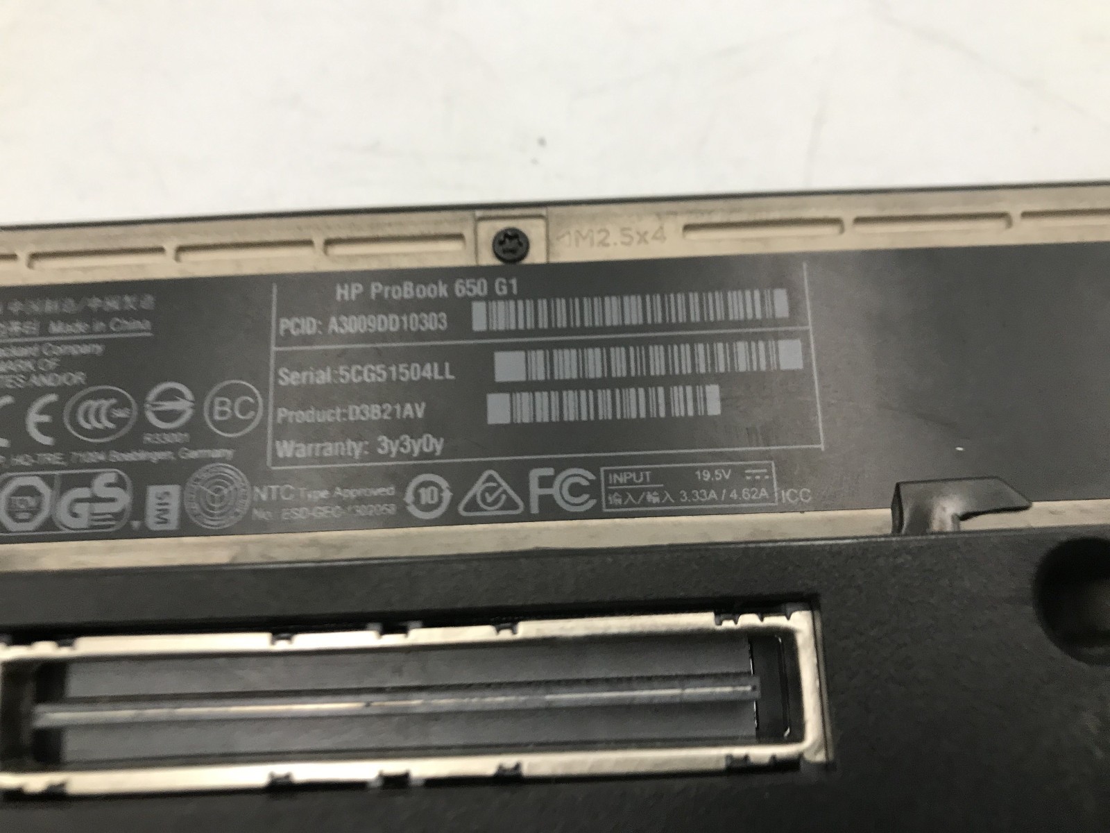 HP PROBOOK 650 G1 – FOR PARTS/BROKEN LCD – INTEL I5 4TH GEN – NO RAM – READ – BB