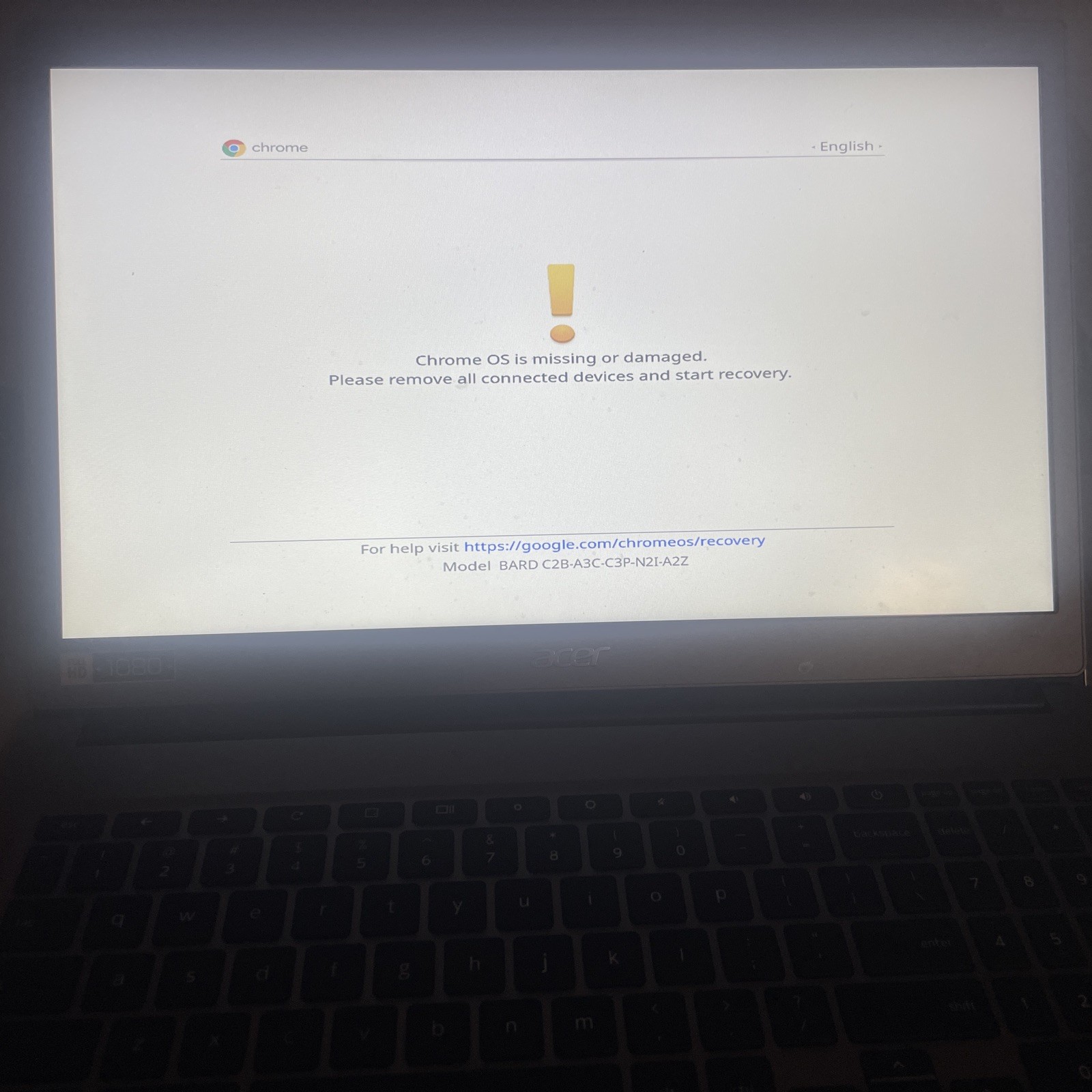 Acer Chromebook CB715-1W 15.6” (128GB SSD, Intel Core i3-8130U, 2.2GHz, 8GB RAM)
