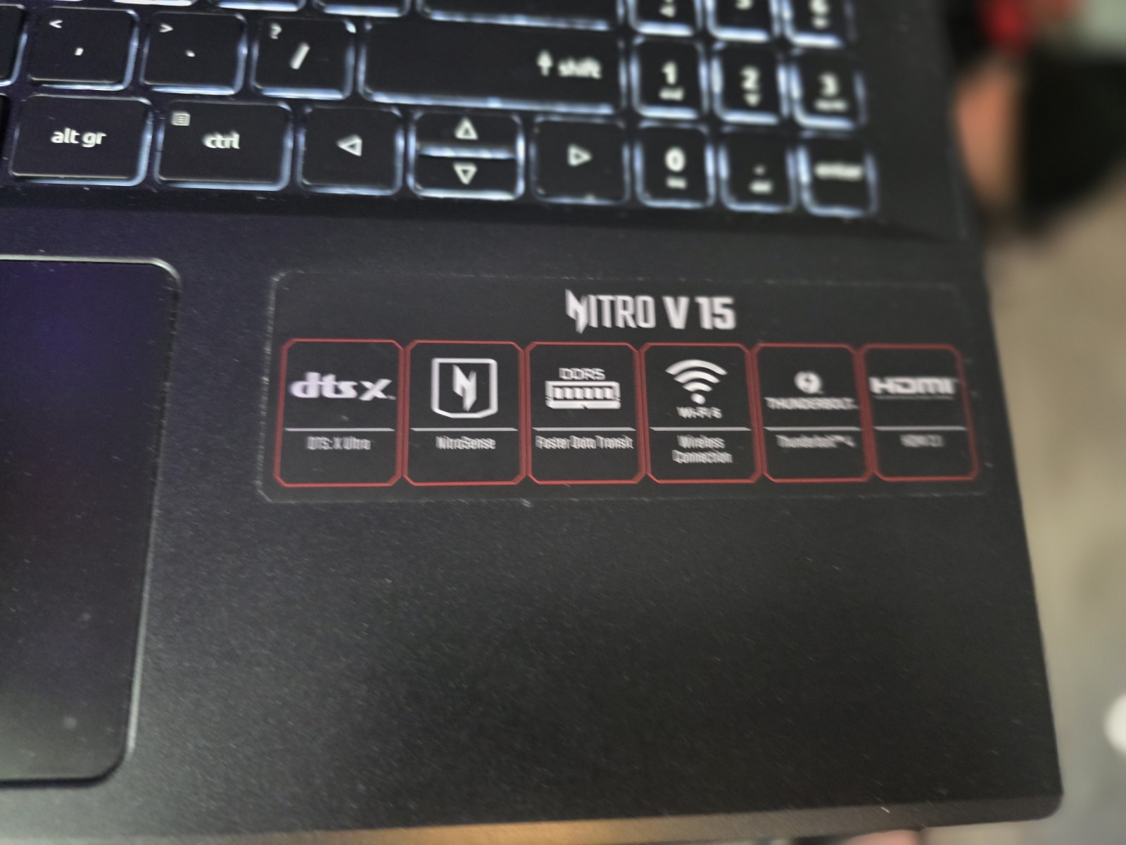 Acer Nitro V 15 15.6in Gaming Laptop Core i5 RTX, 144Hz, Win 11, Black