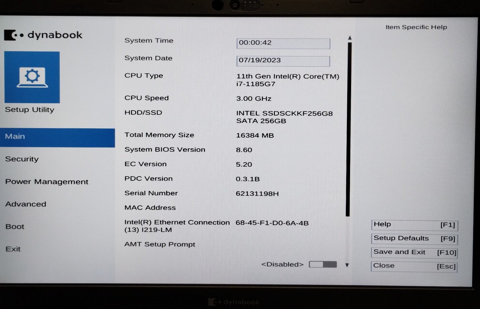 Dynabook Portege X30L-J 13.3″ Laptop i7-1185G7 3.00GHz 16GB RAM 256GB W11P H4089