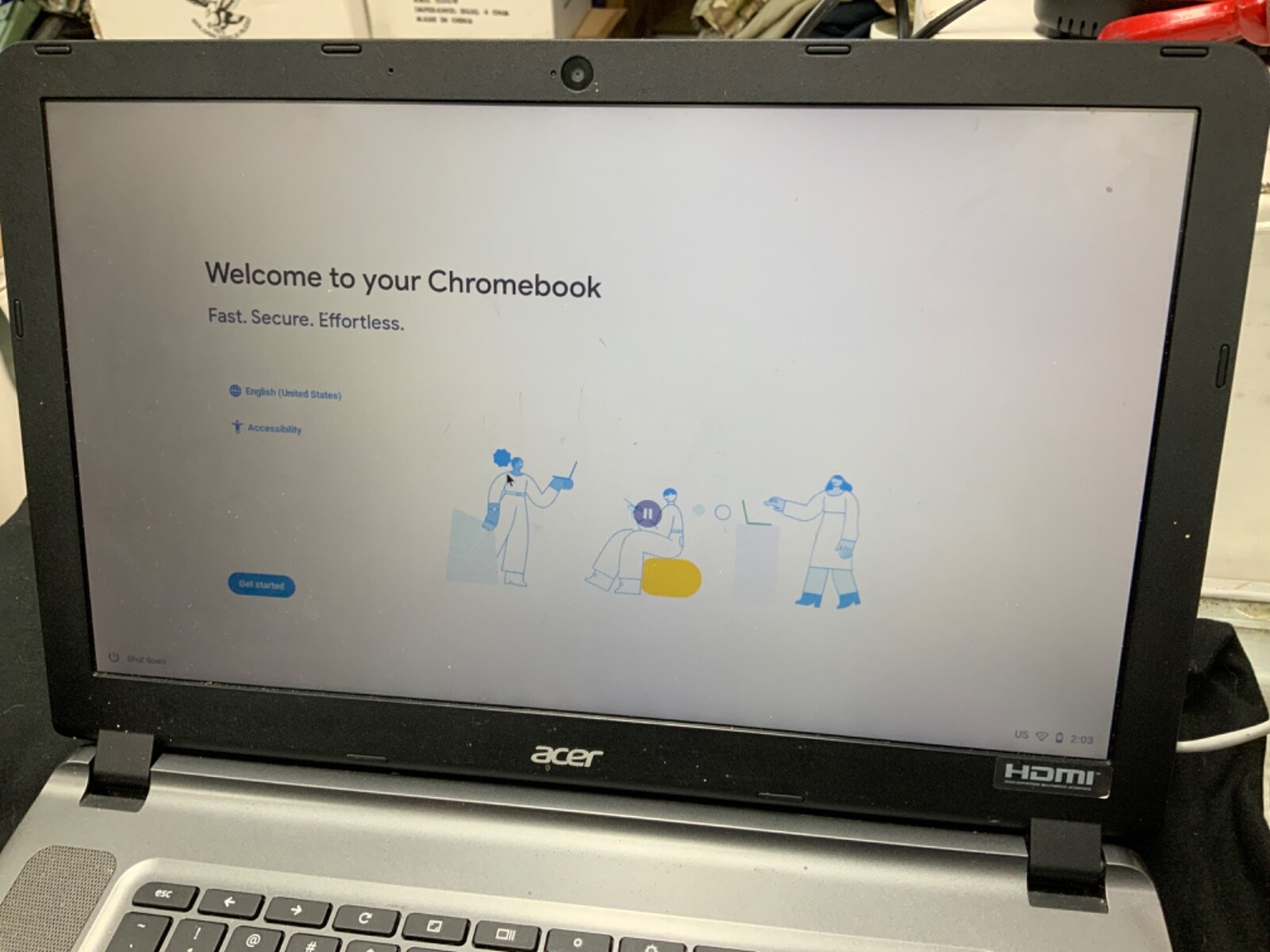 Acer Chromebook 15 16GB 15.6″ Screen Laptop CB3-532-C47C