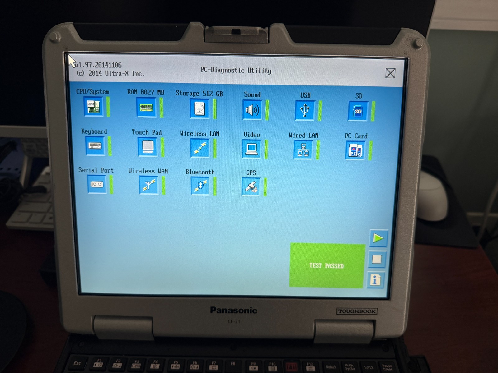 Panasonic Toughbook CF-31 Touch i5-5300U 8GB 512GB SSD Win10P Charger LTE W10Pro