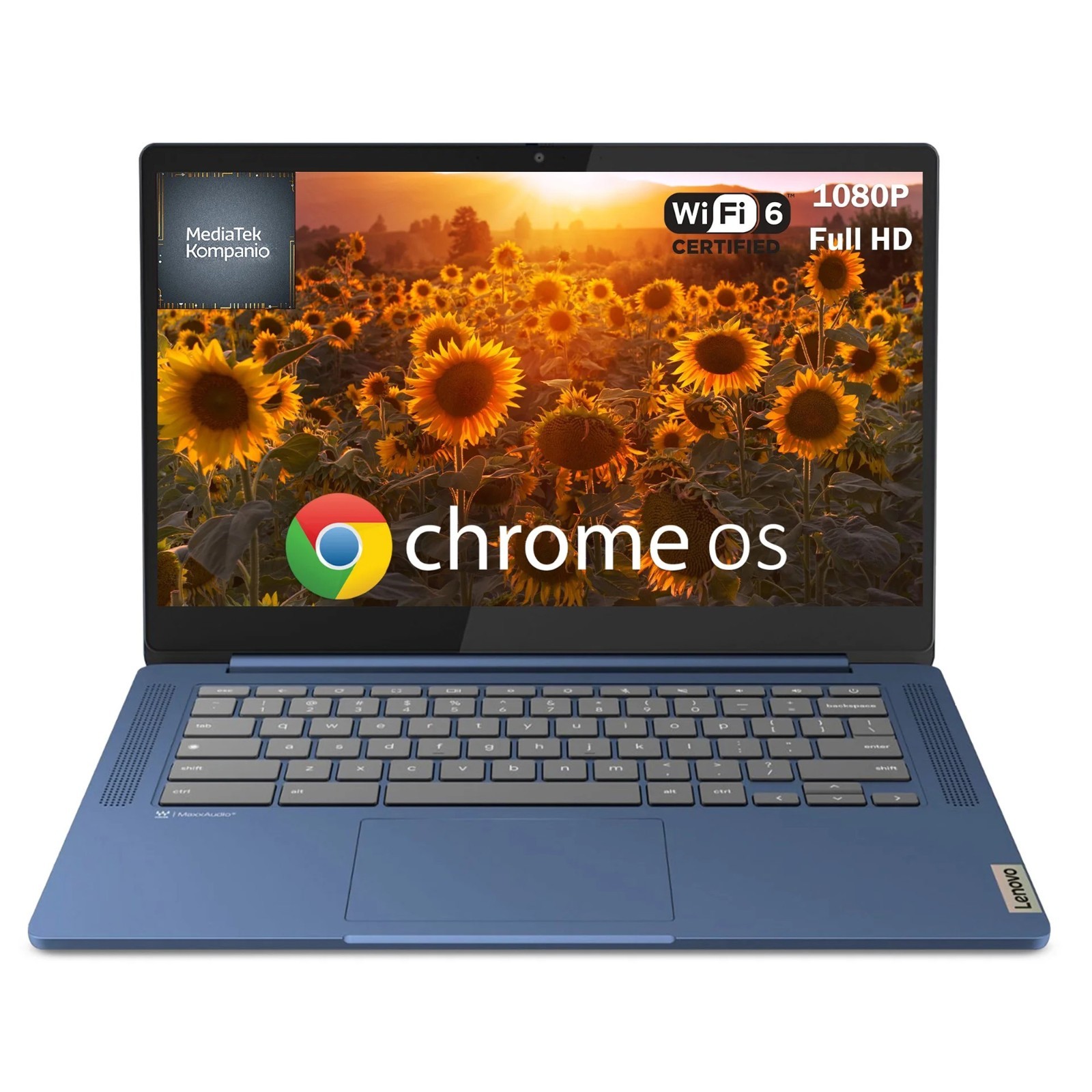 Lenovo IdeaPad Slim 3 Chromebook,14″ FHD Business Laptop, 4GB RAM, 64GB eMMC