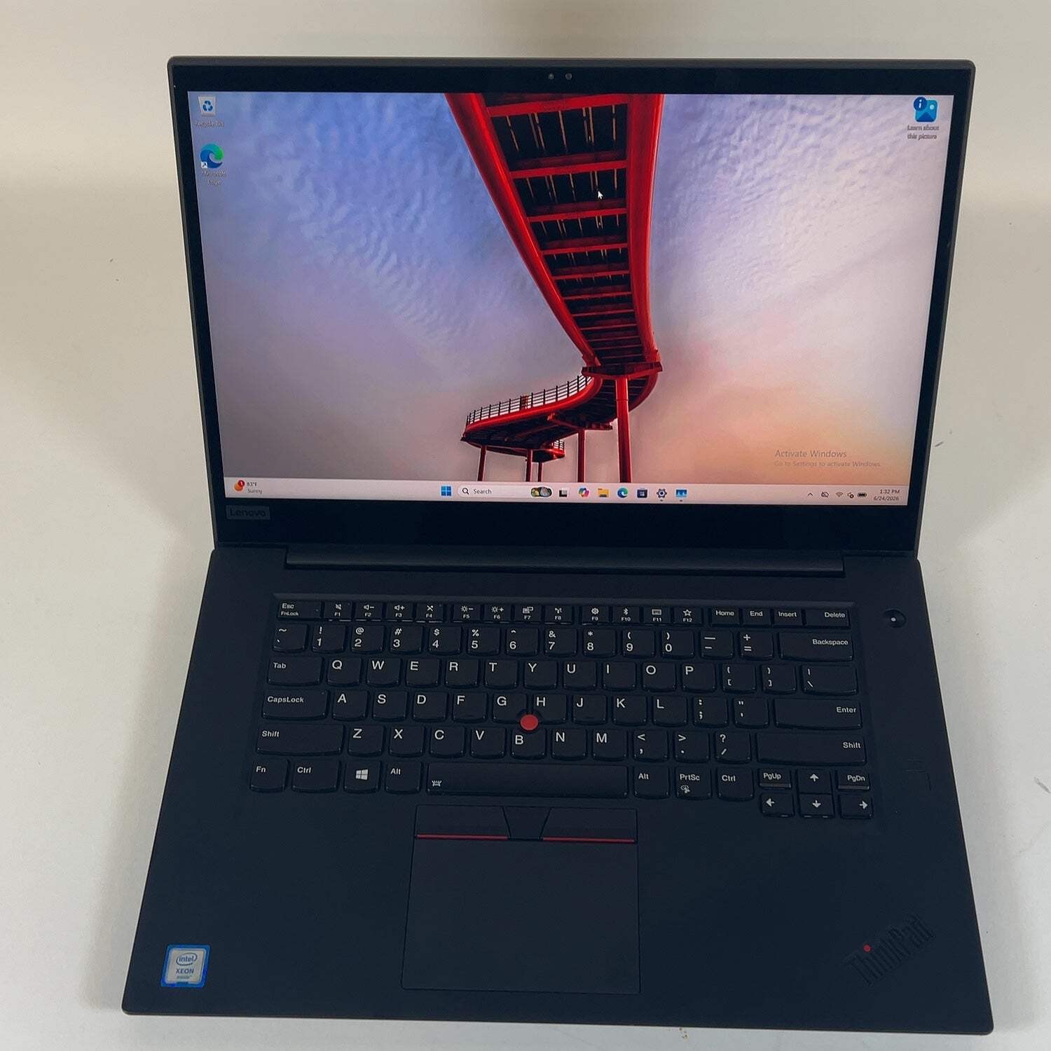Lenovo ThinkPad P1 Gen 1 15.6″ Xeon E-2176M 2.7GHz 32GB RAM 1TB SSD Quadro P2000
