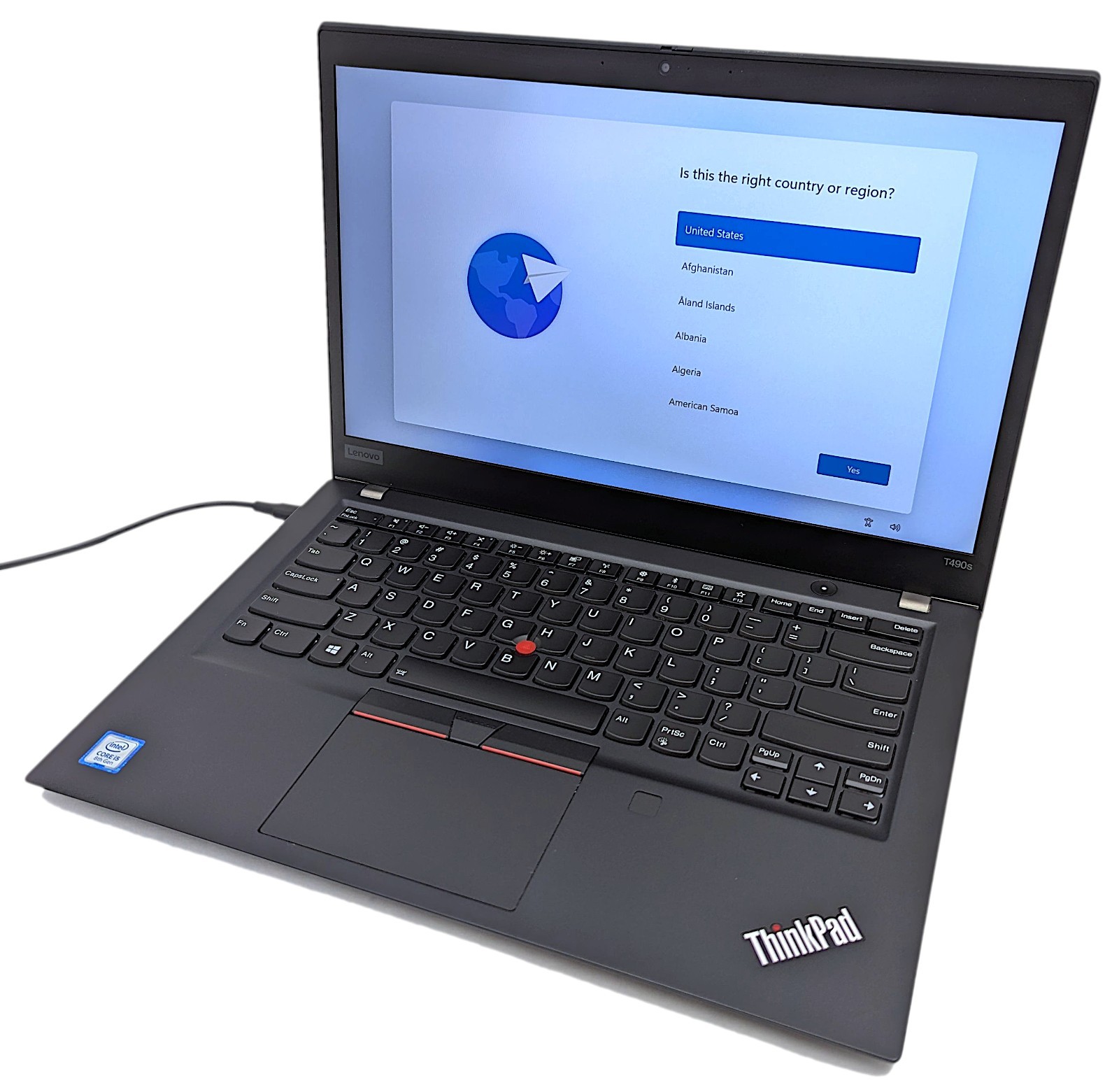 Lenovo ThinkPad T490s 14″ Laptop i5-8265U 1.60GHz 8GB RAM 256GB NVMe Windows 11