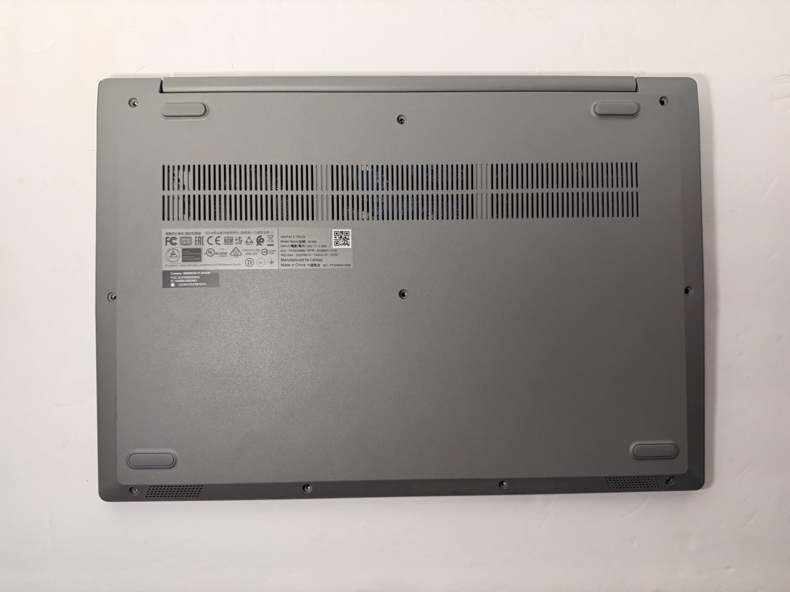 Lot Of 2 Lenovo Ideapad 3 17IIL05 i5 & 15IIL05 15.6″ i3-1005G1 NO SSD NO RAM
