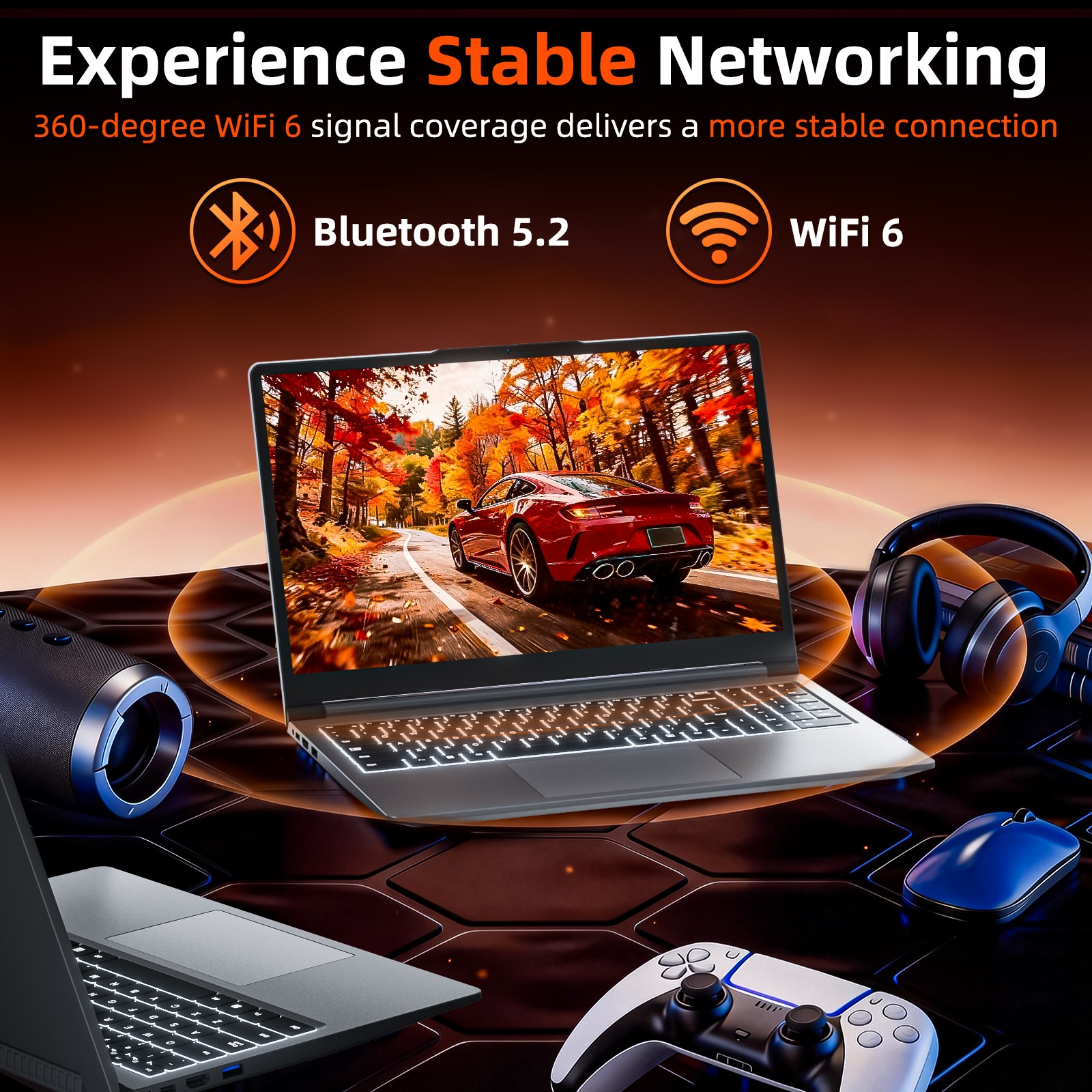 SGIN 15.6 inch Laptop 16GB RAM 512GB 1024GB SSD Up to3.60 Ghz Windows 11 Home
