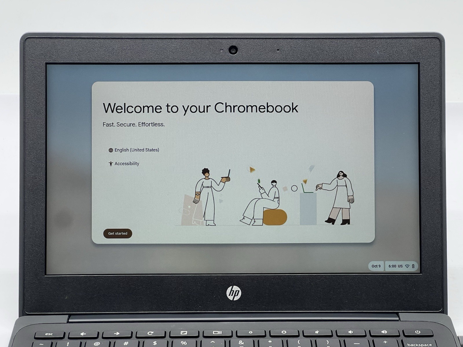 HP Chromebook 11 G9 EE, Celeron N4500, 4GB RAM, 32GB eMMC-No Charger