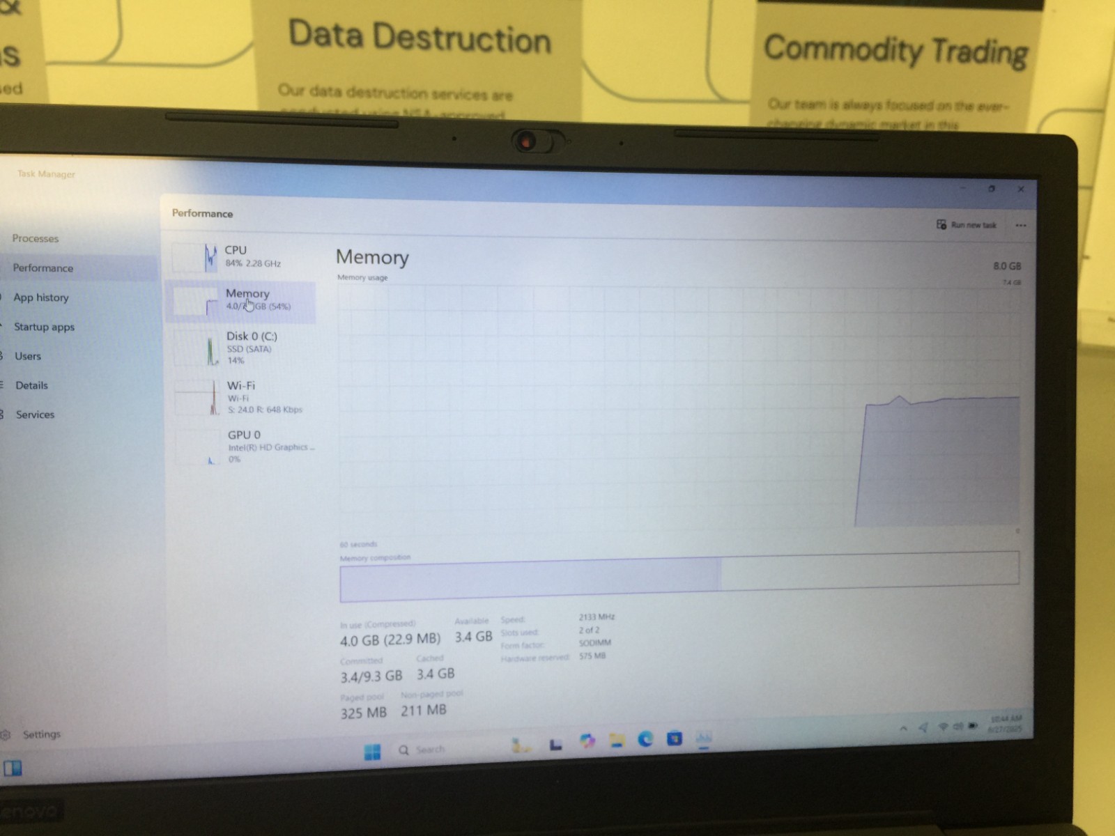 LenovoV330-15IKB (81AX) core i5 7th gen 2.50 ghz 8 GB RAM 256 GB SSD WIN 11 PRO