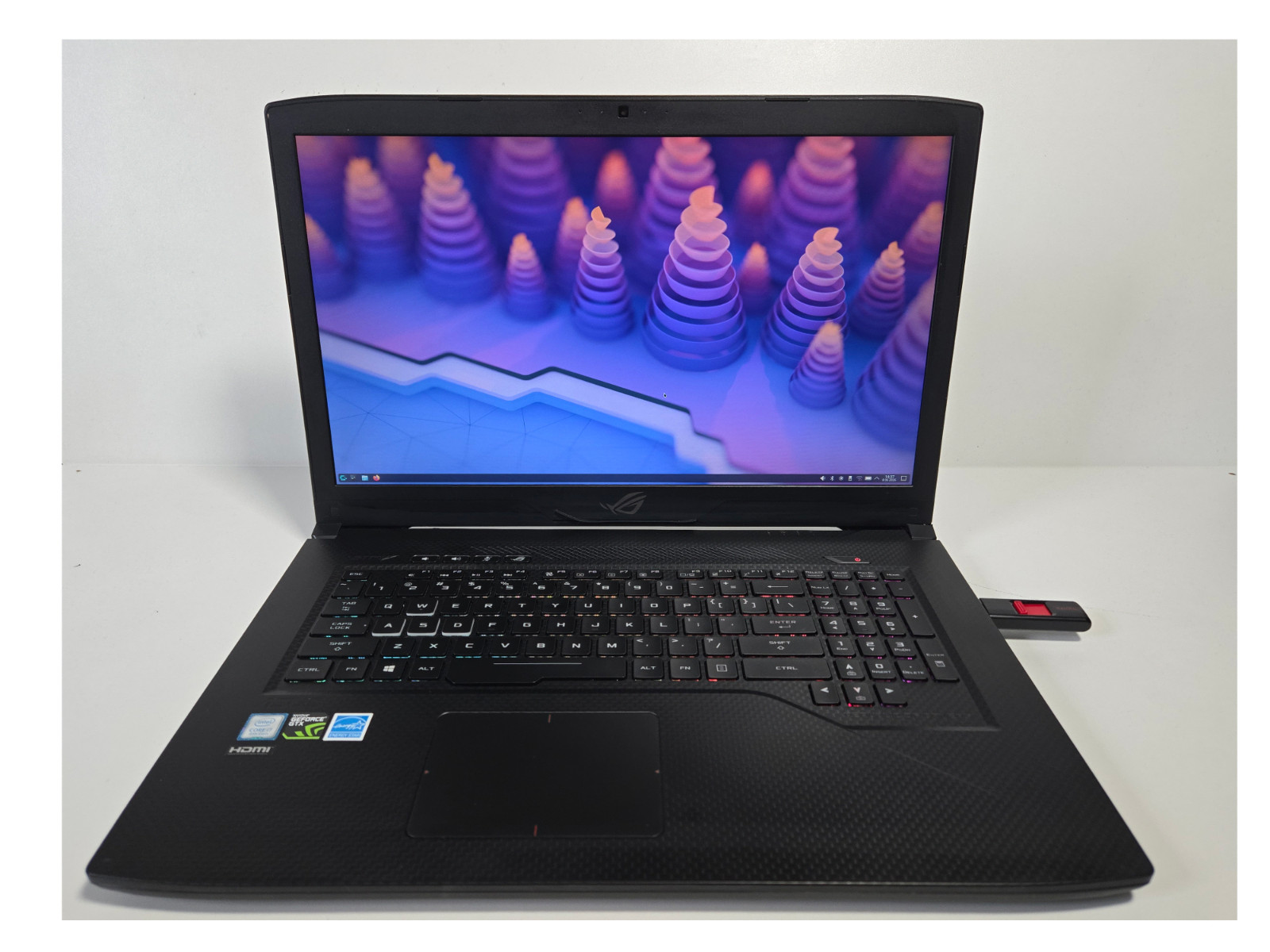 ASUS ROG Strix GL703GE 17.3 120Hz i7-8750H GTX 1050Ti 32GB RAM 4TB Win11 AS-IS
