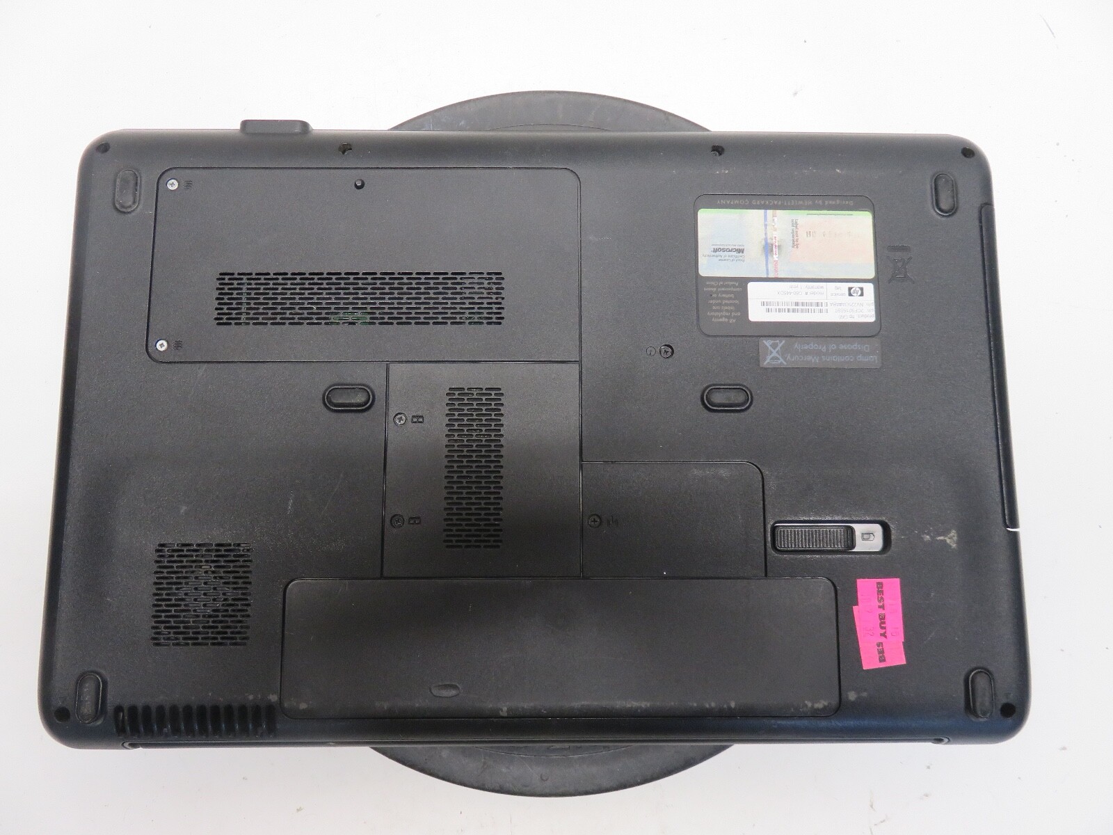 HP G60-4456DX AMD Turion 64 X2 RM-75 2.2GHz 3 GB NO HDD No Batt