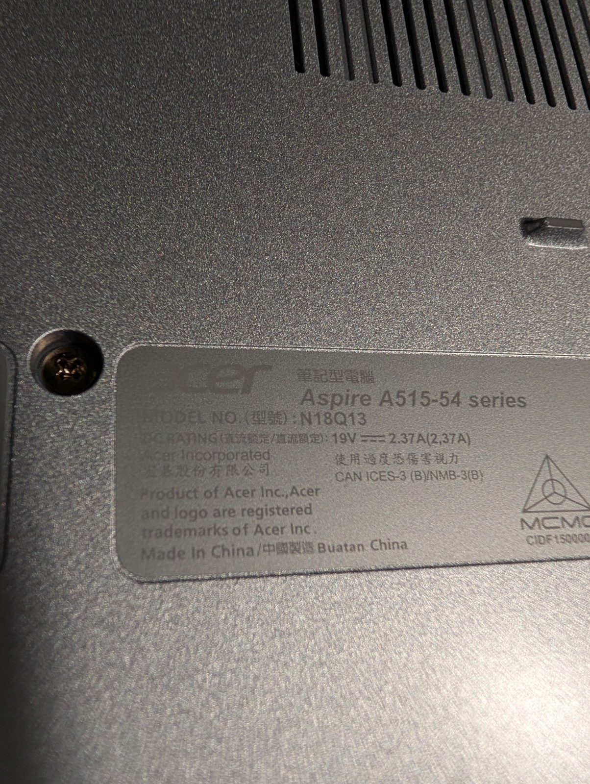 Acer Aspire 5 A515-54 – Intel Core i5 10210u – 256GB SSD – 8GB RAM – 1080p