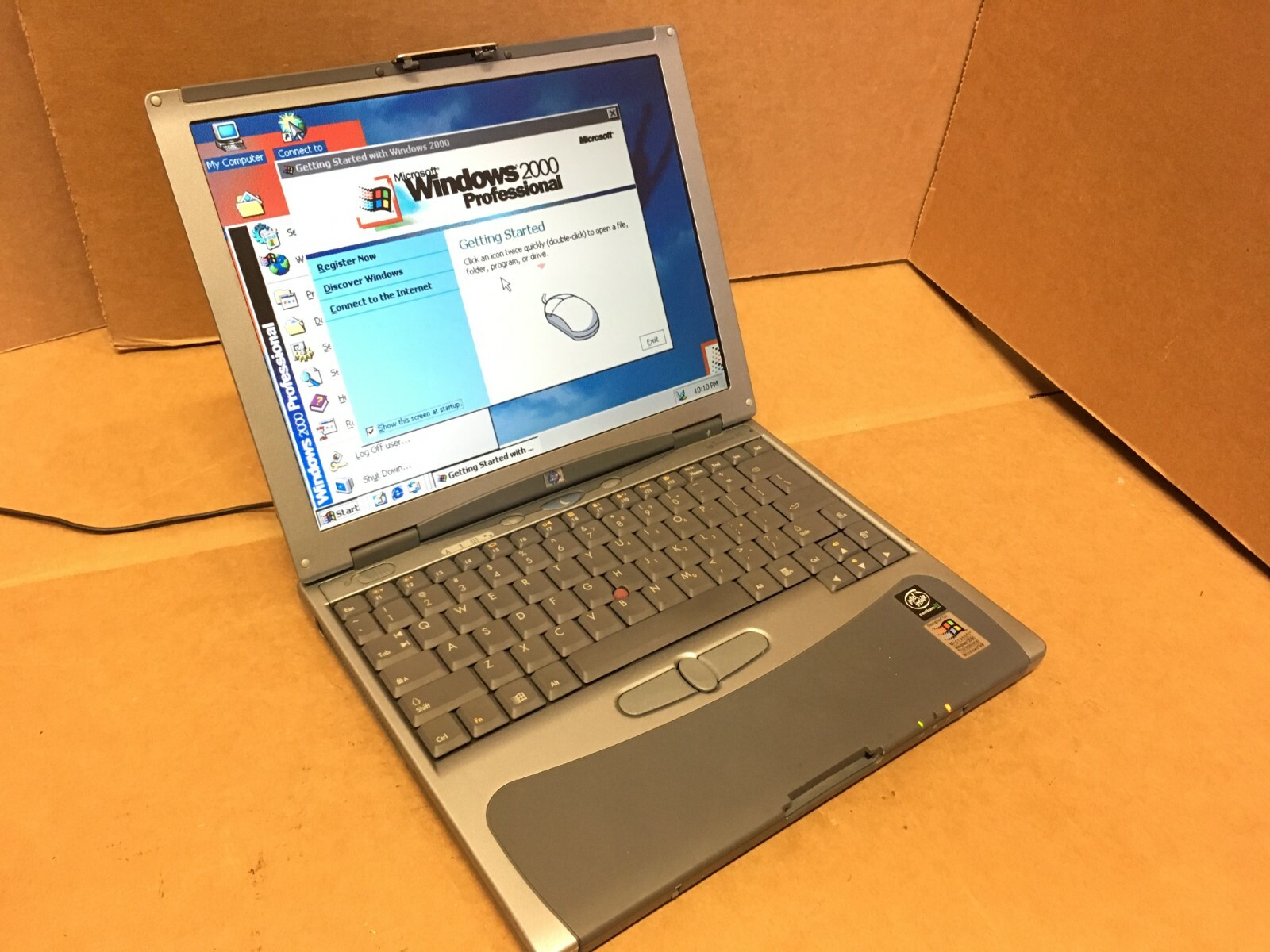 Vintage HP OmniBook 500 Mini Notebook Laptop P III 700MHz 20GB Windows 2000